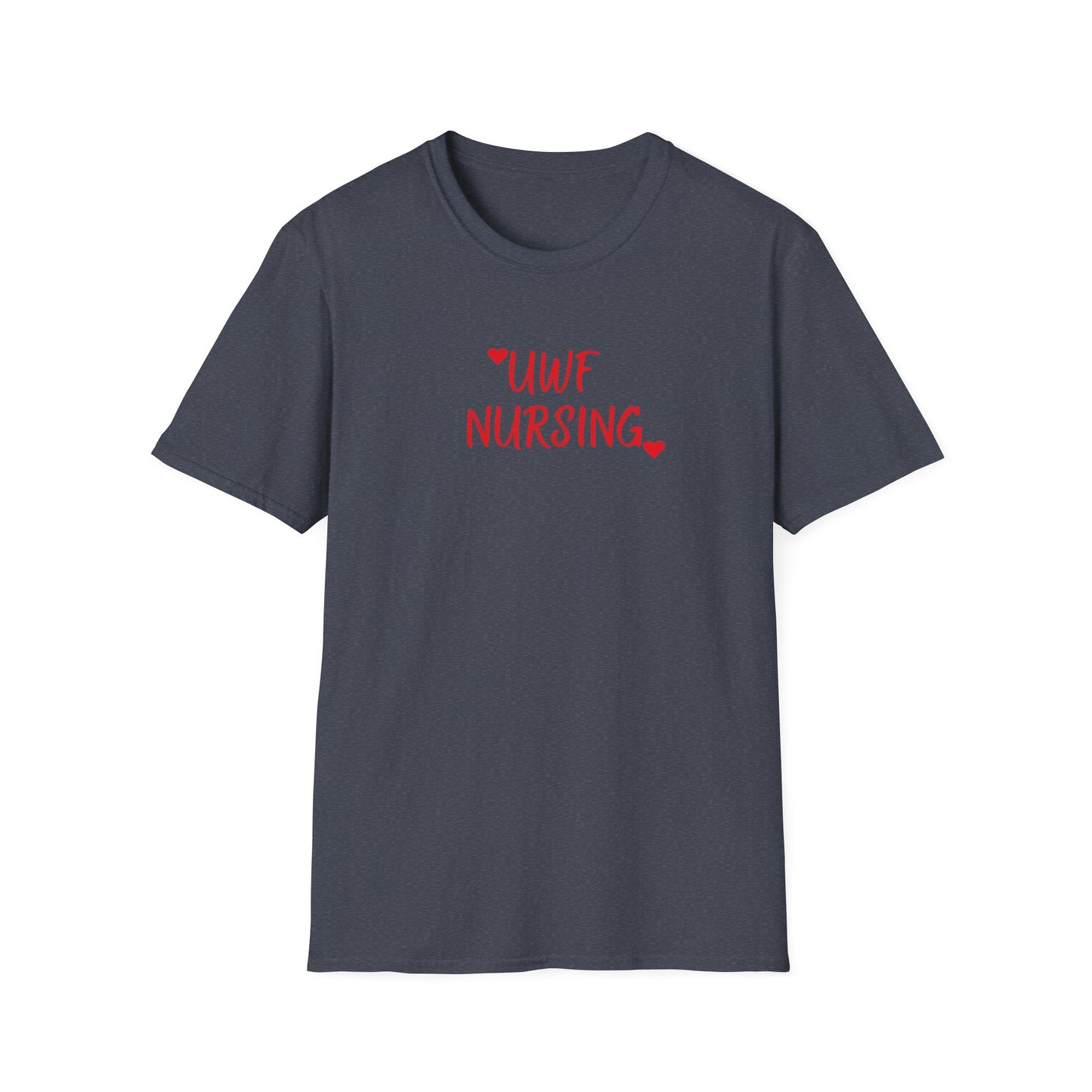 UWF Nursing T-Shirt — Cute Red Heart Nursing Tee for University of West Florida Students & Nurses