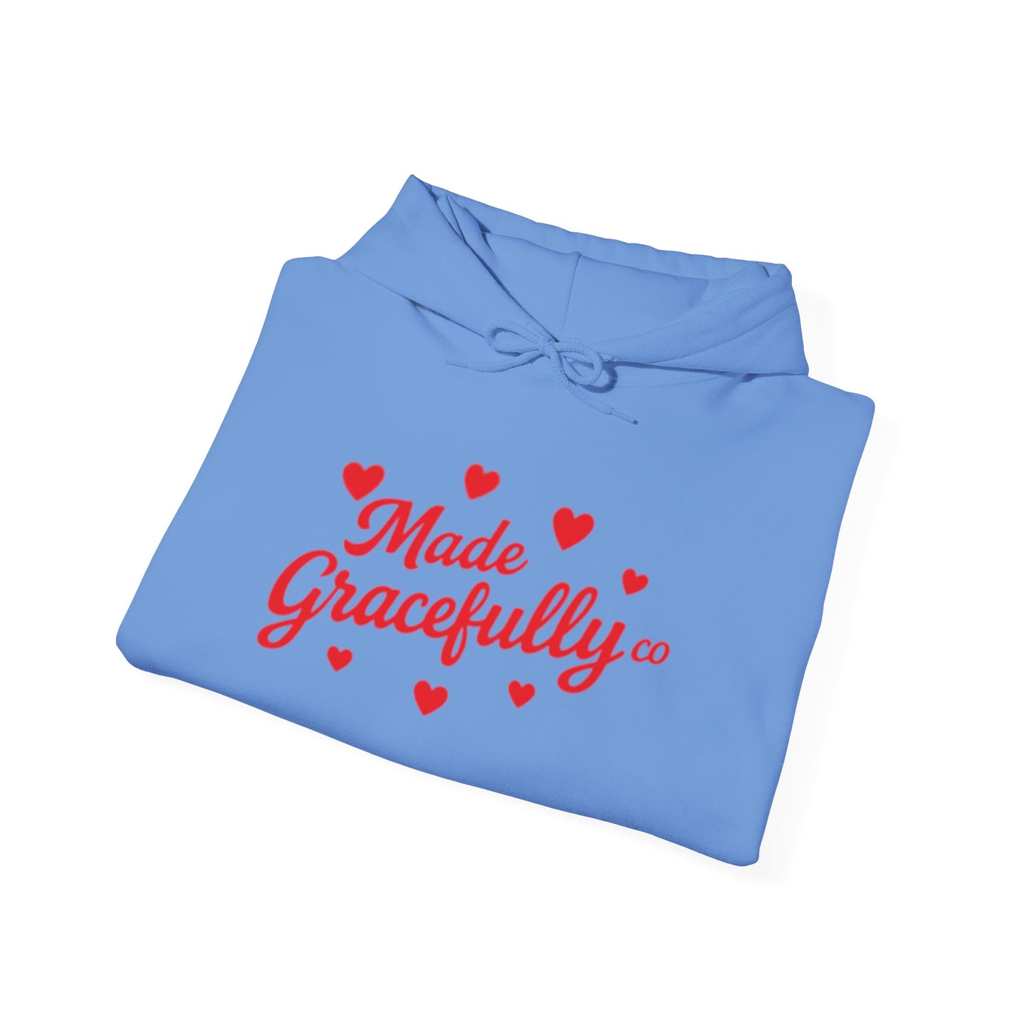 Made Gracefully Co — Feminine Heart Script Graphic Hoodie