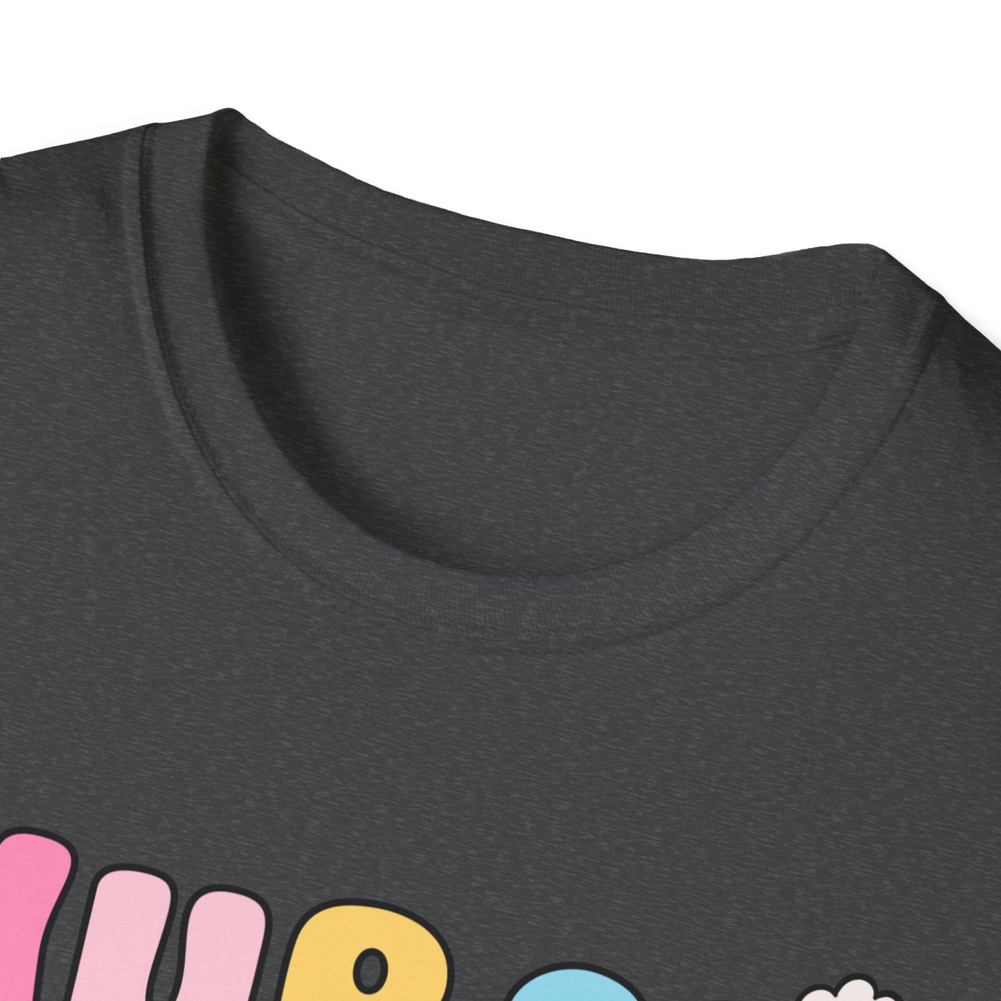 Nurse Daisy Retro Bubble Letter T-Shirt — Cute Pastel Floral Nursing Tee