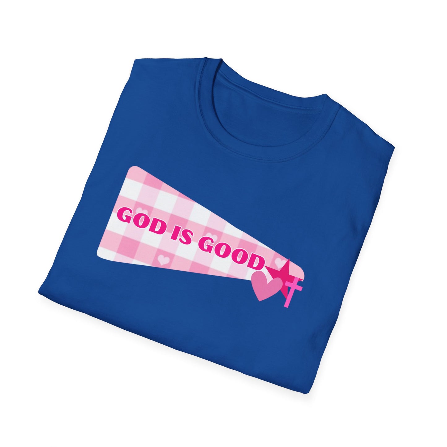 God Is Good Pink Heart T-Shirt
