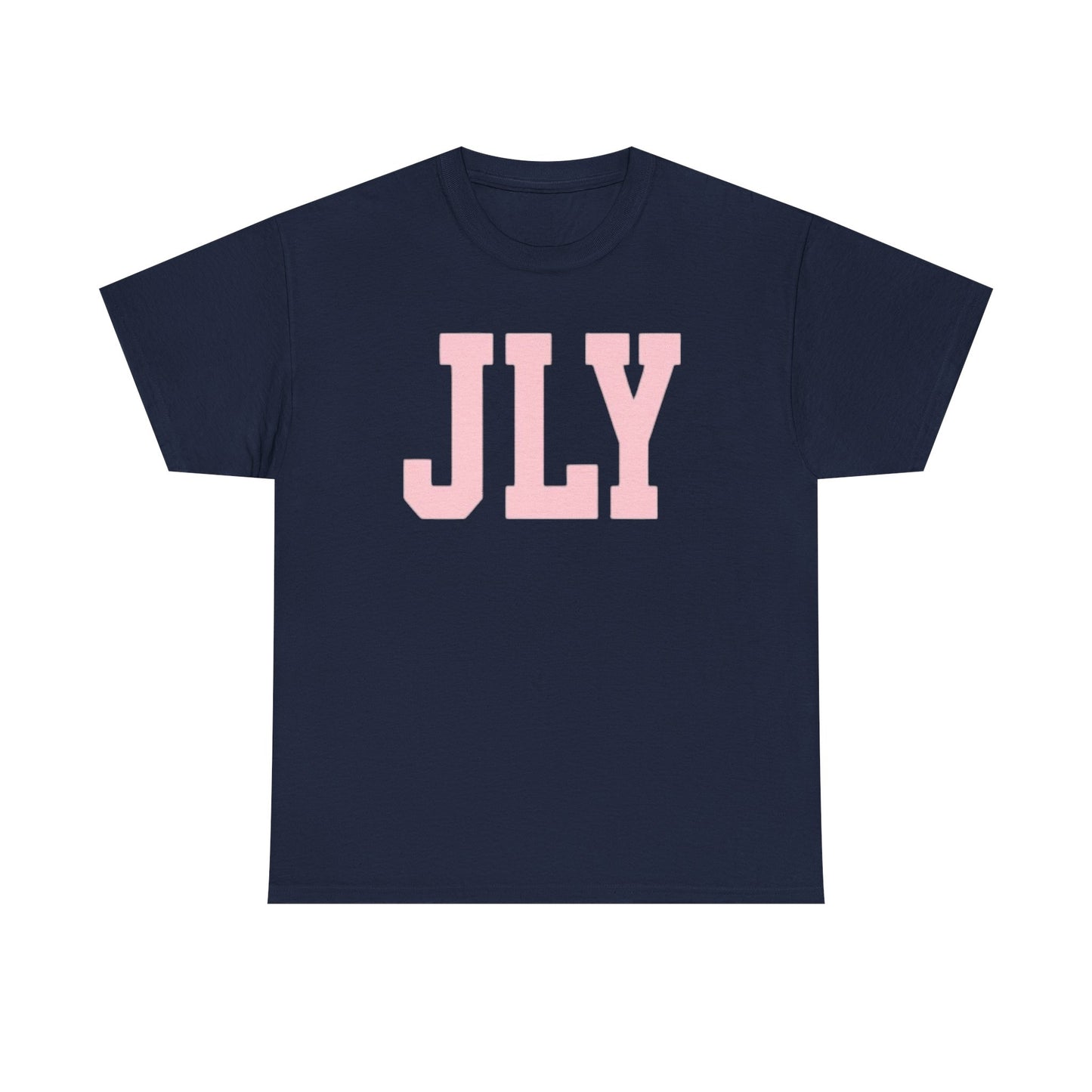 July Pink Block Letter Tee