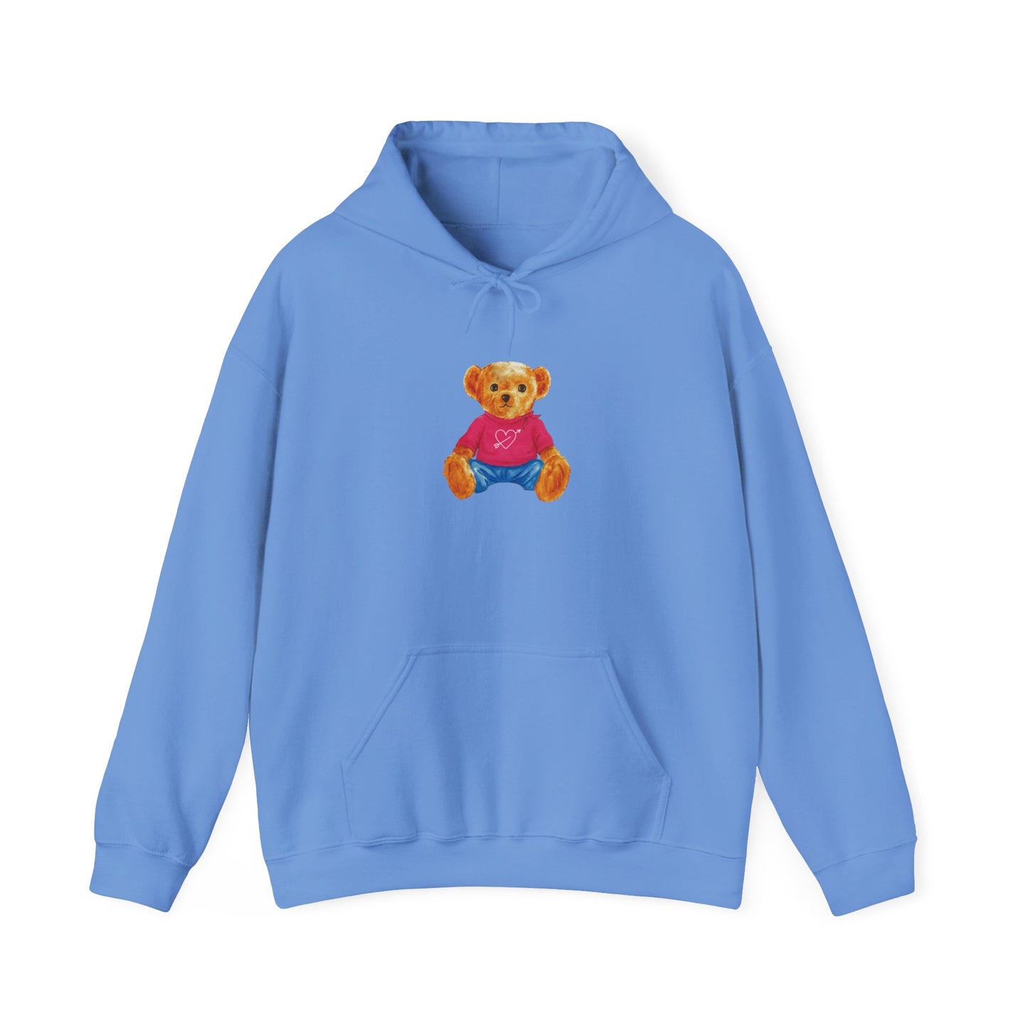 Teddy Bear Graphic Hoodie - Cute Retro Plush Bear Shirt