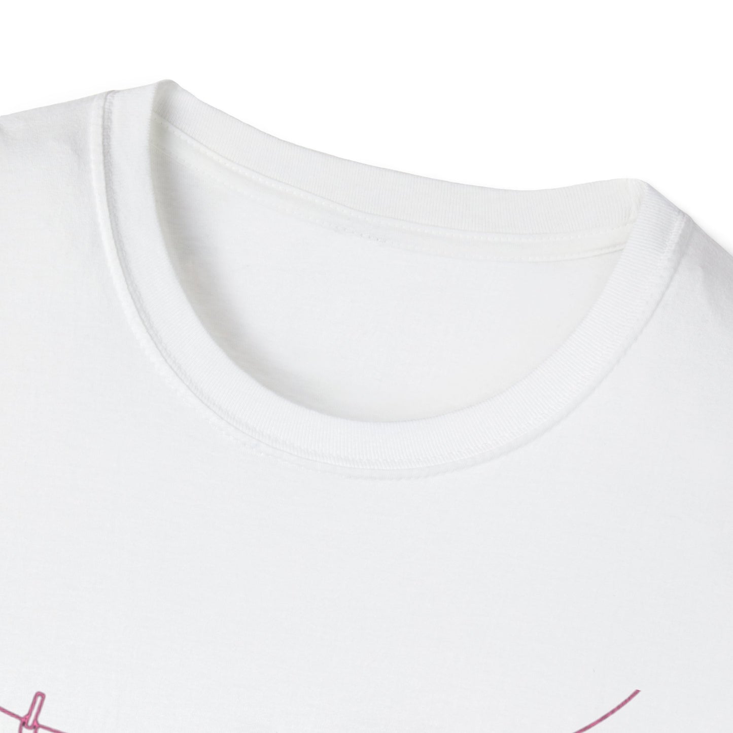 Bikini Line Graphic T‑Shirt – Pink Swimsuit Clothesline Tee