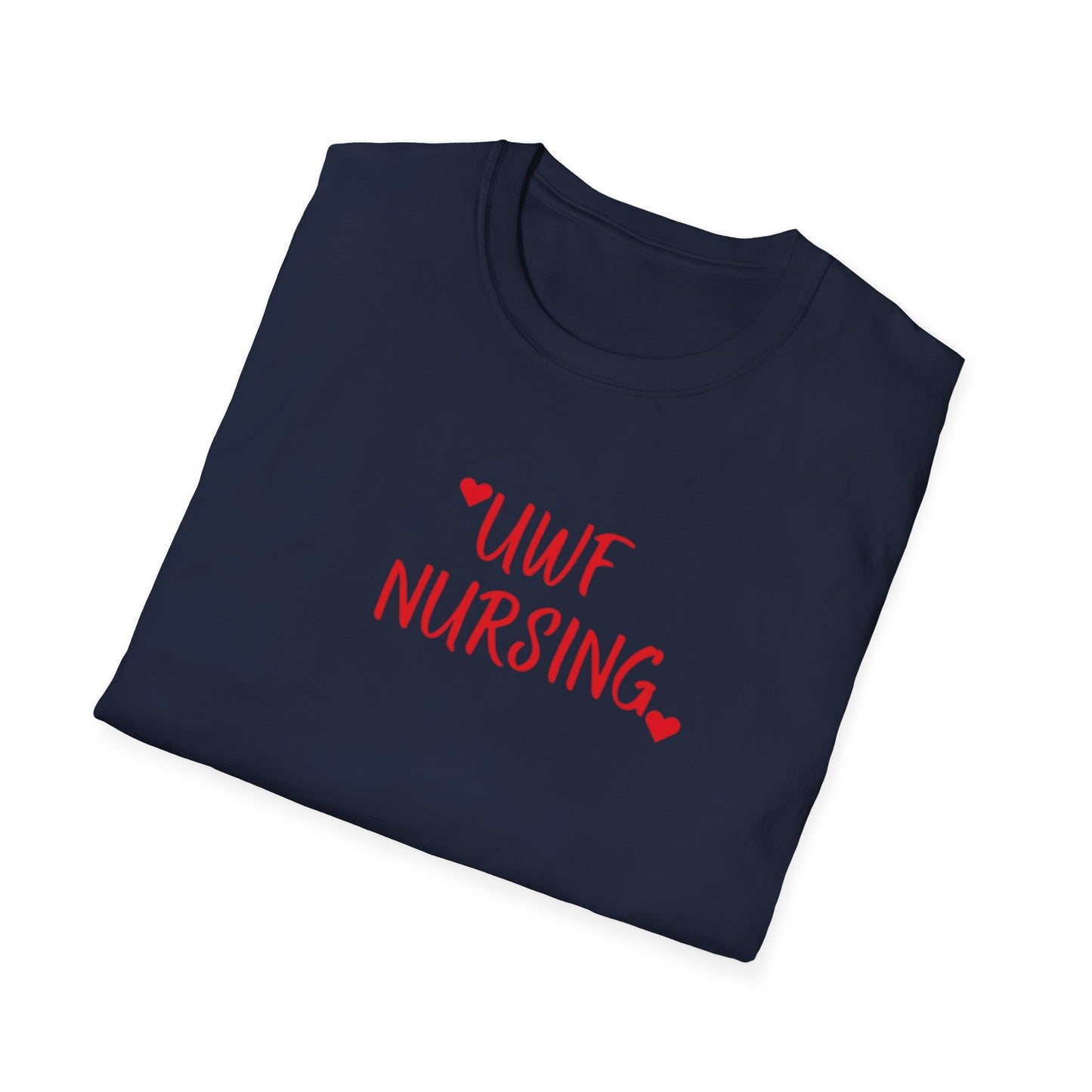 UWF Nursing T-Shirt — Cute Red Heart Nursing Tee for University of West Florida Students & Nurses