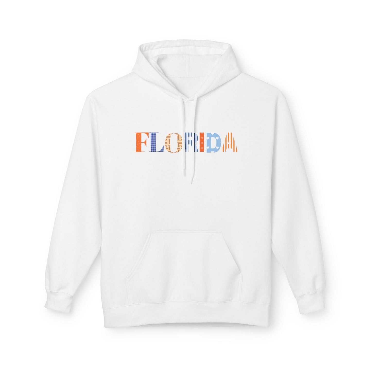 Florida Patchwork Fleece Hoodie|Unisex Cozy Sweatshirt