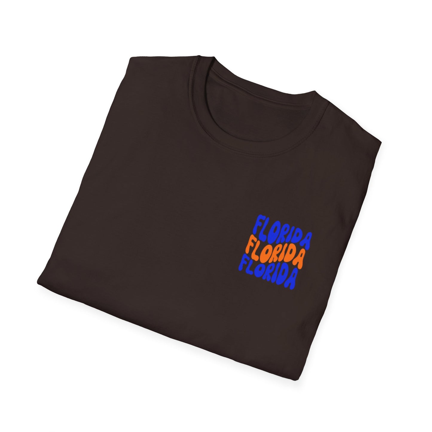 Florida Retro Wave T-Shirt — Colorful Repeat Logo Tee