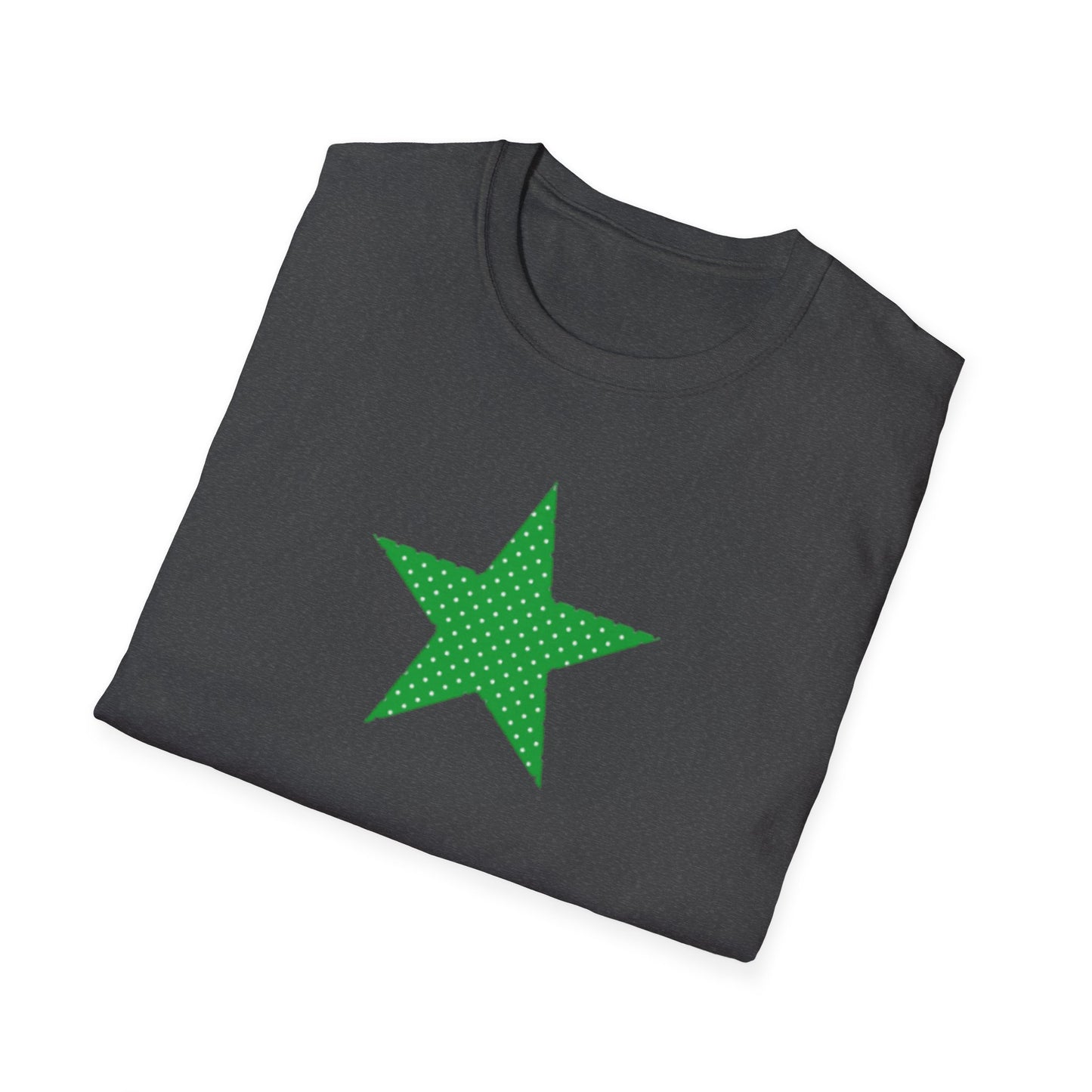 Green Star T-Shirt — Minimal Graphic Tee for Casual Wear & Holiday Flair