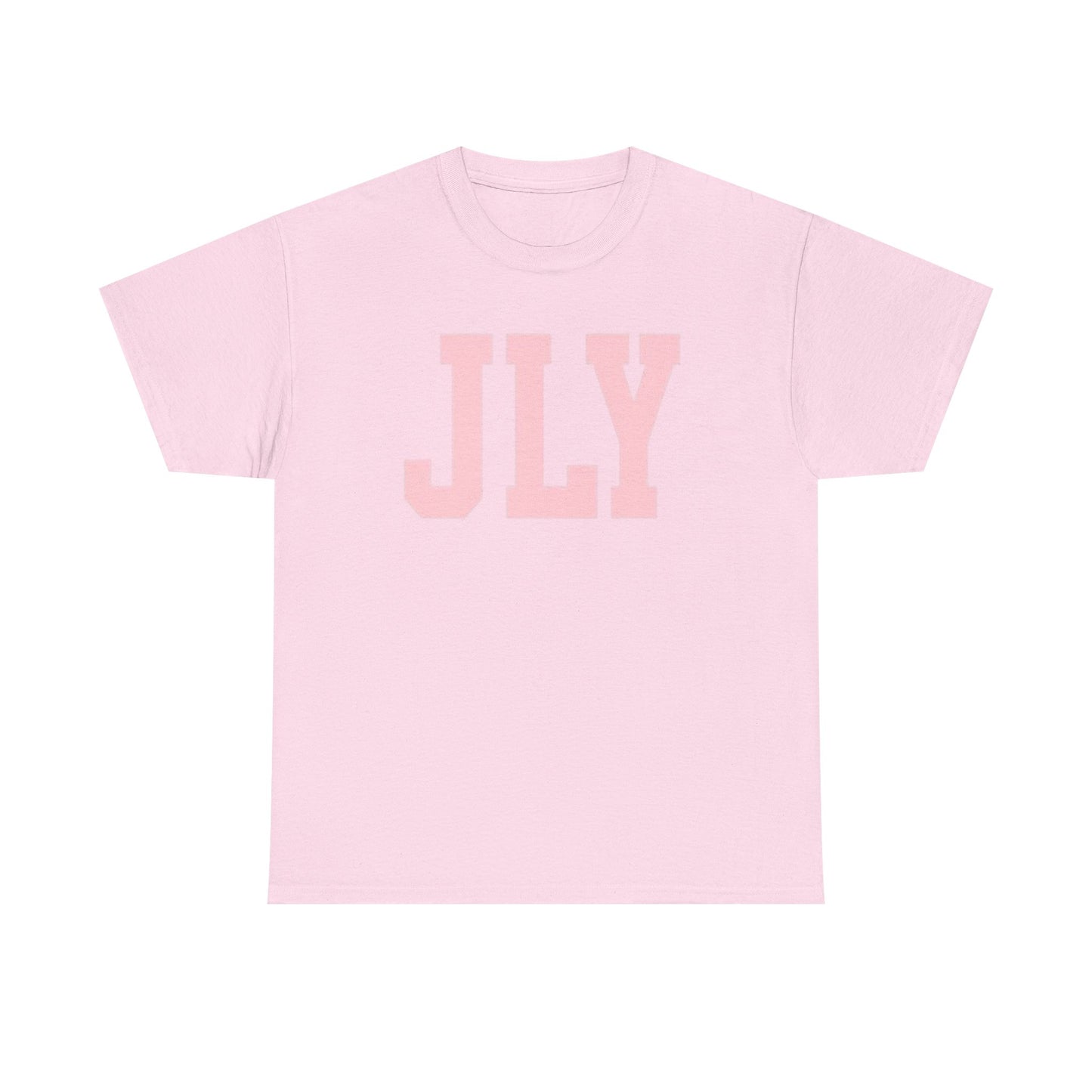 July Pink Block Letter Tee