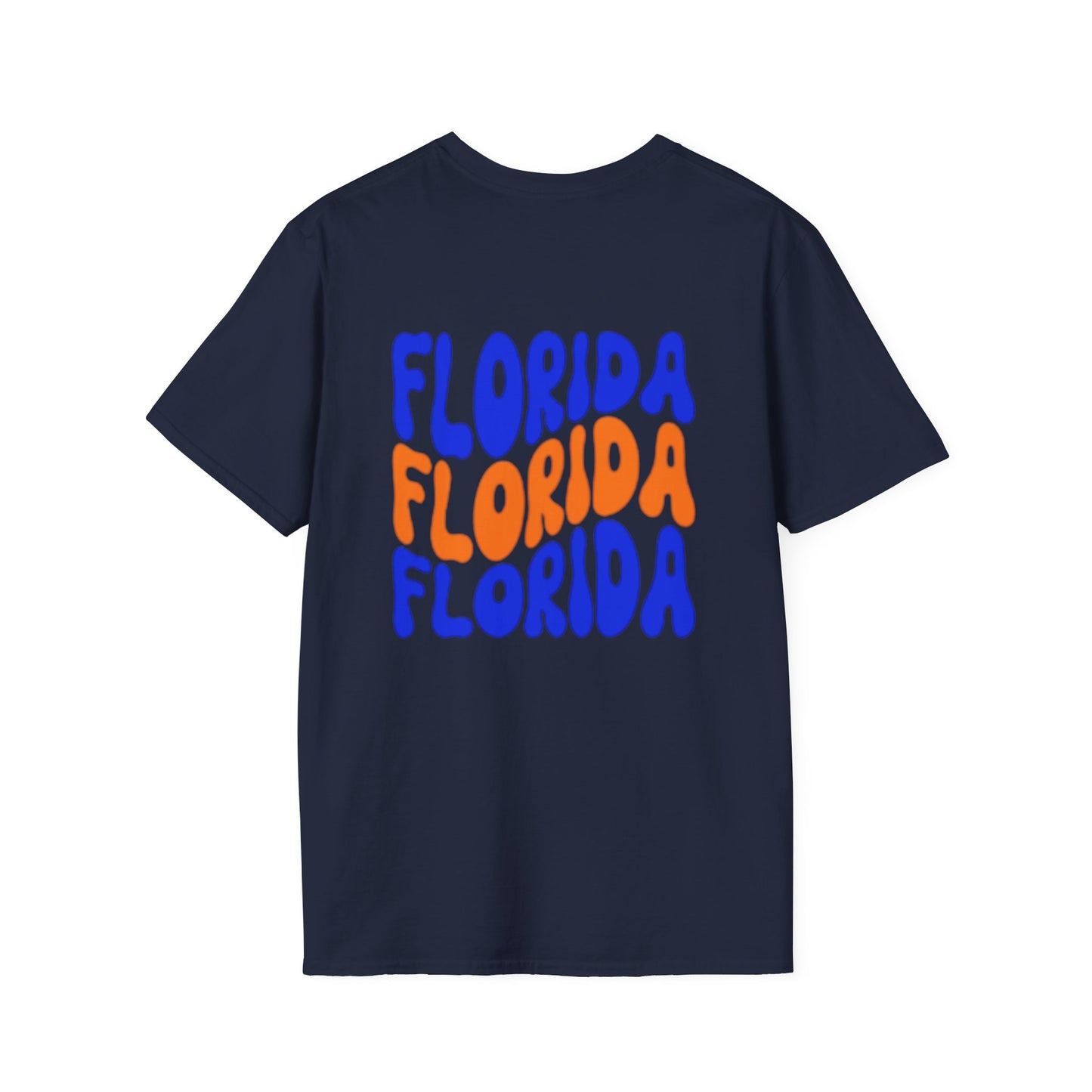 Florida Retro Wave T-Shirt — Colorful Repeat Logo Tee