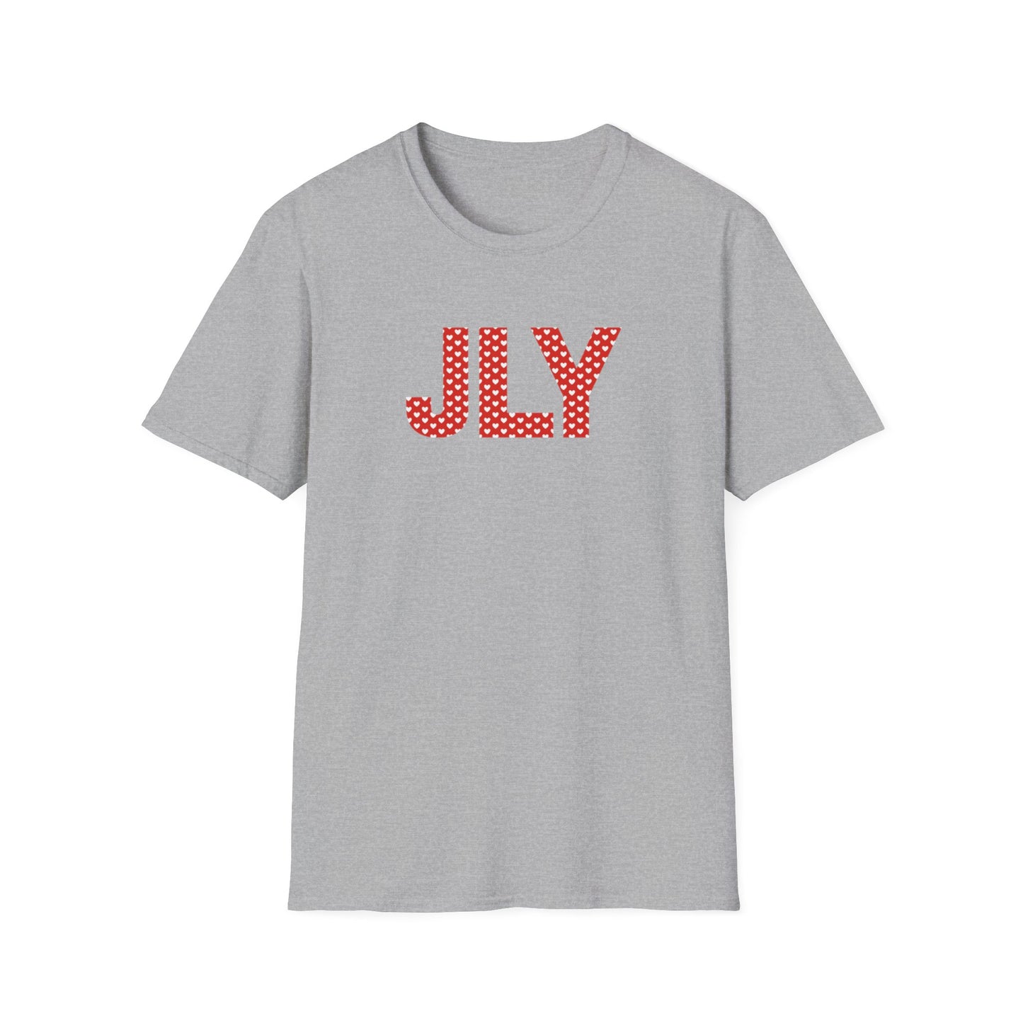 JLY Polka Dot Tee — Red Monogram Graphic T-Shirt