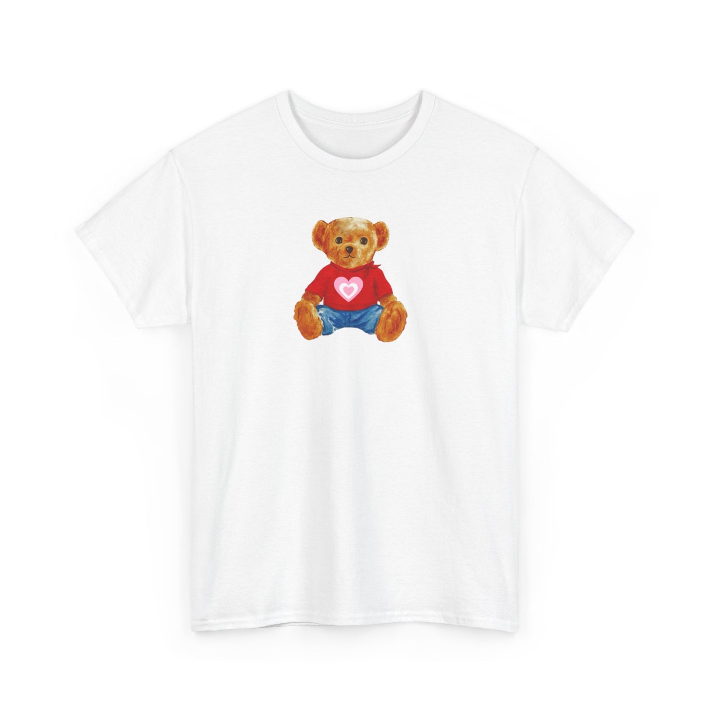 Teddy Bear Tee — Cute Heart Graphic