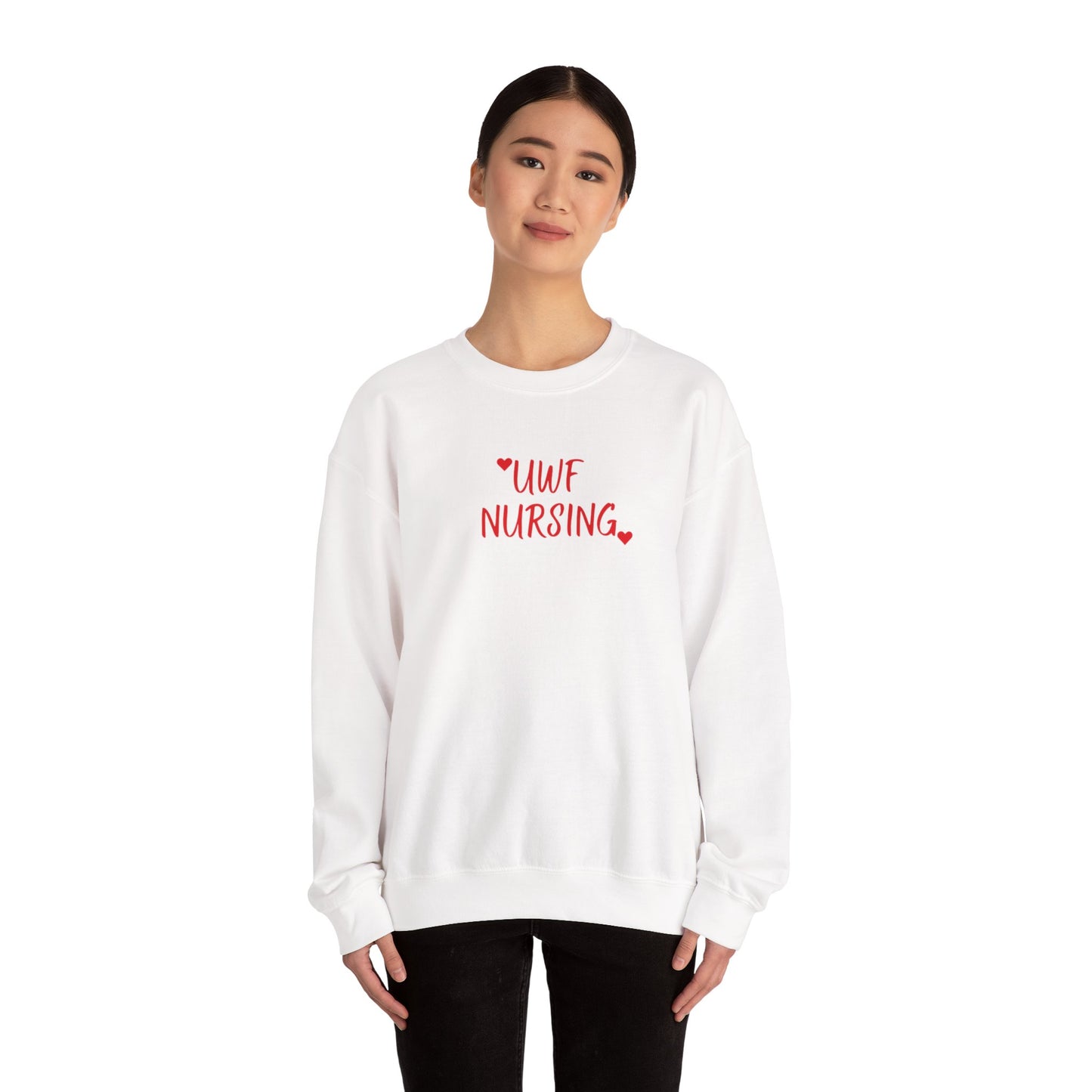 UWF Nursing T-Shirt — Cute Red Heart Nursing Tee for University of West Florida Students & Nurses