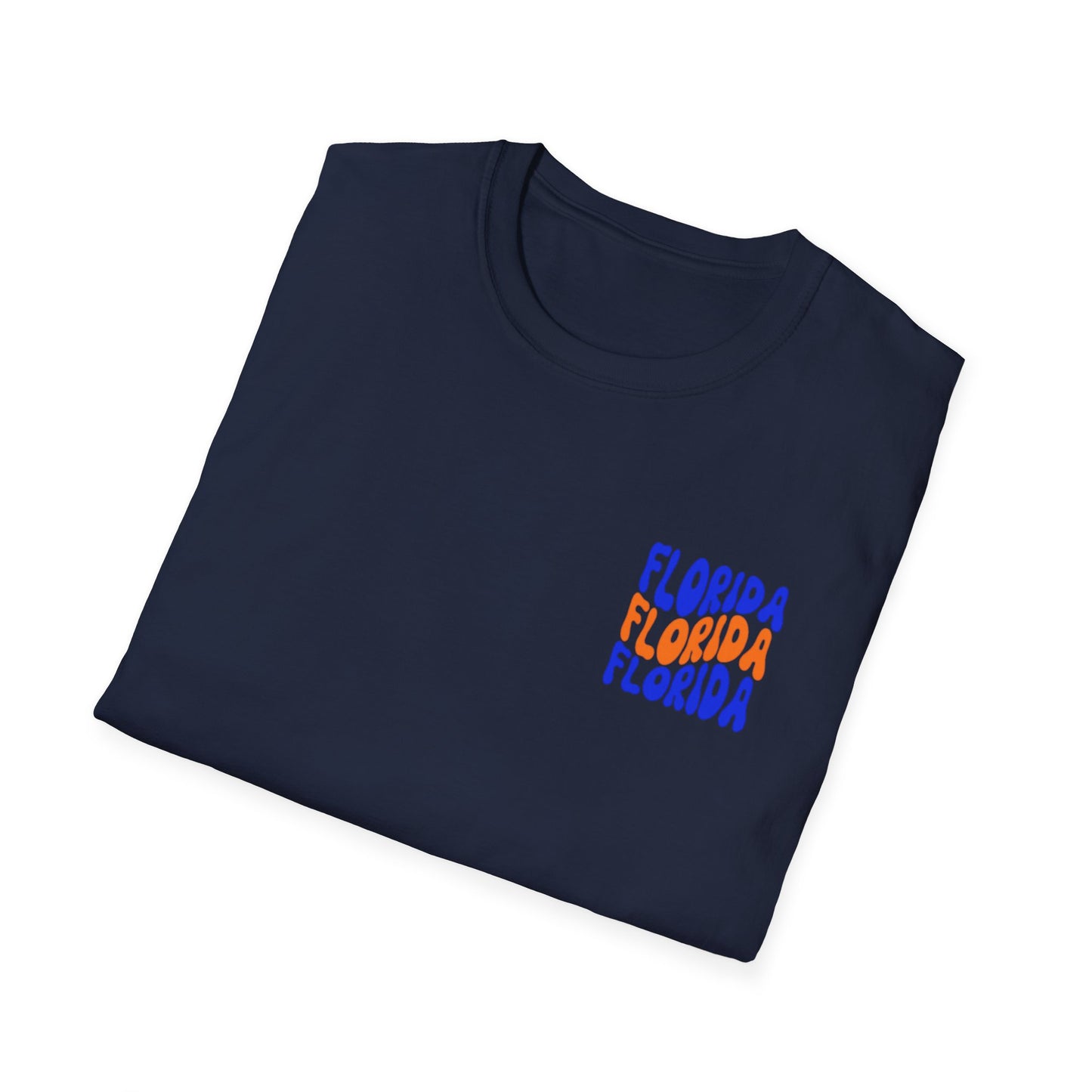 Florida Retro Wave T-Shirt — Colorful Repeat Logo Tee