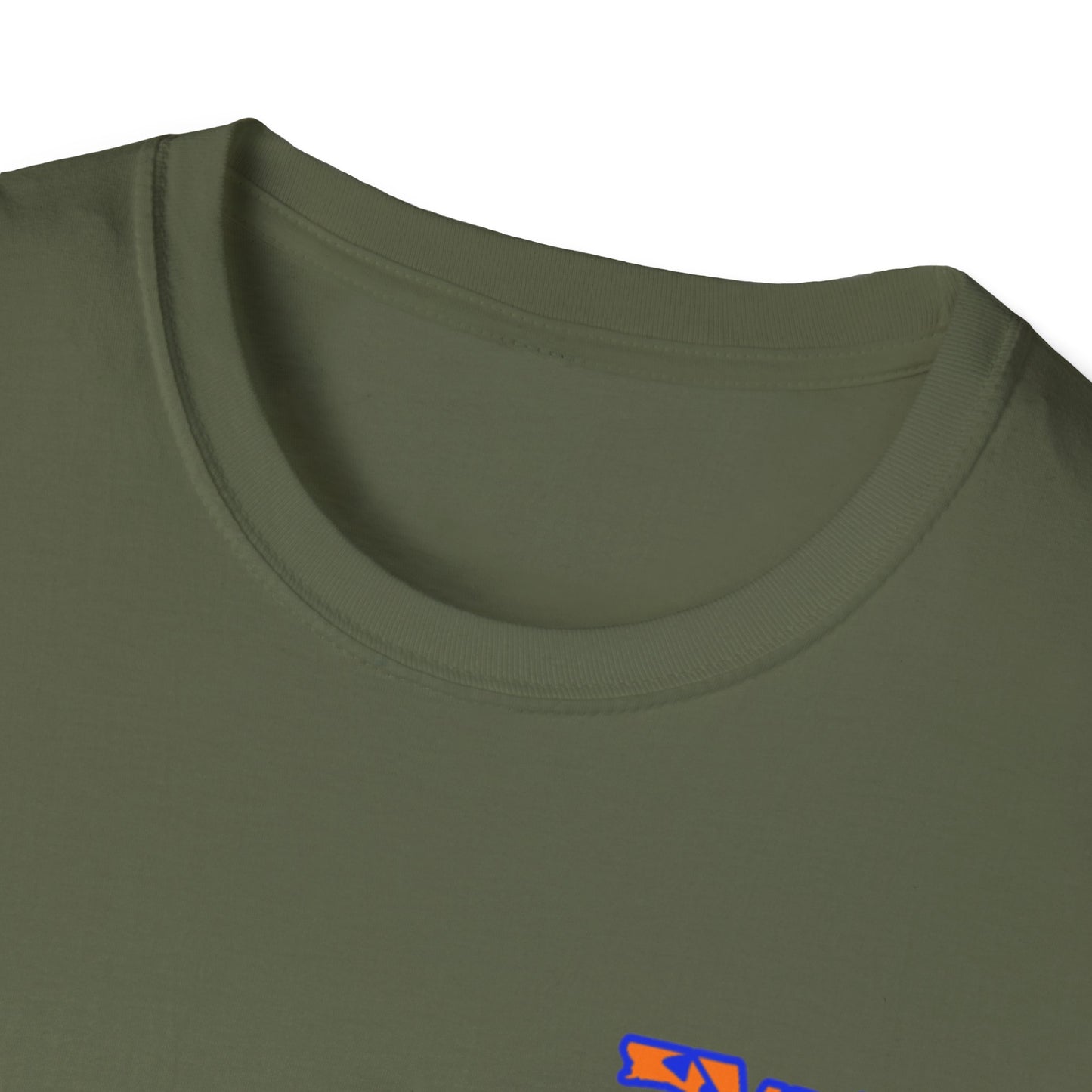 Florida State Outline T-Shirt — Orange & Blue 'Florida' Graphic Tee
