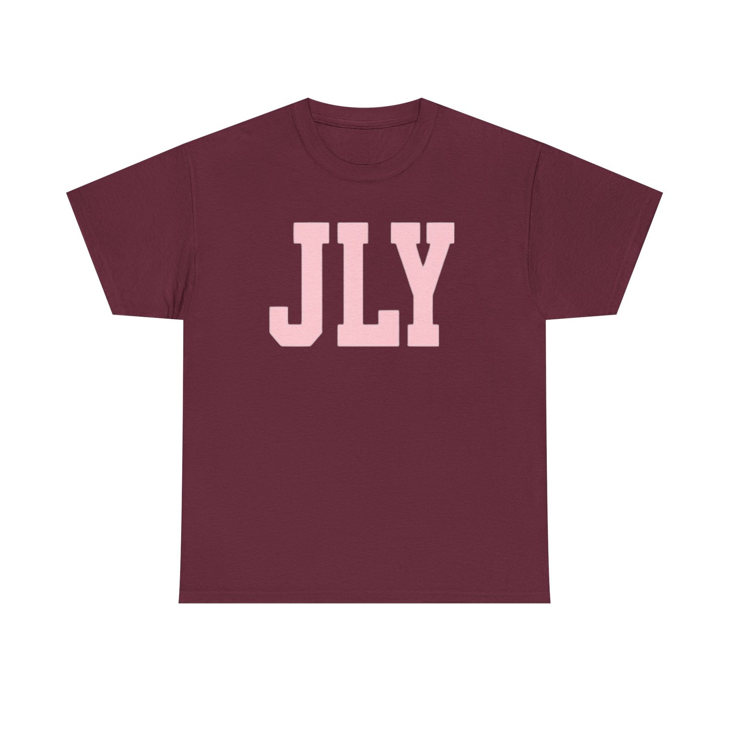 July Pink Block Letter Tee