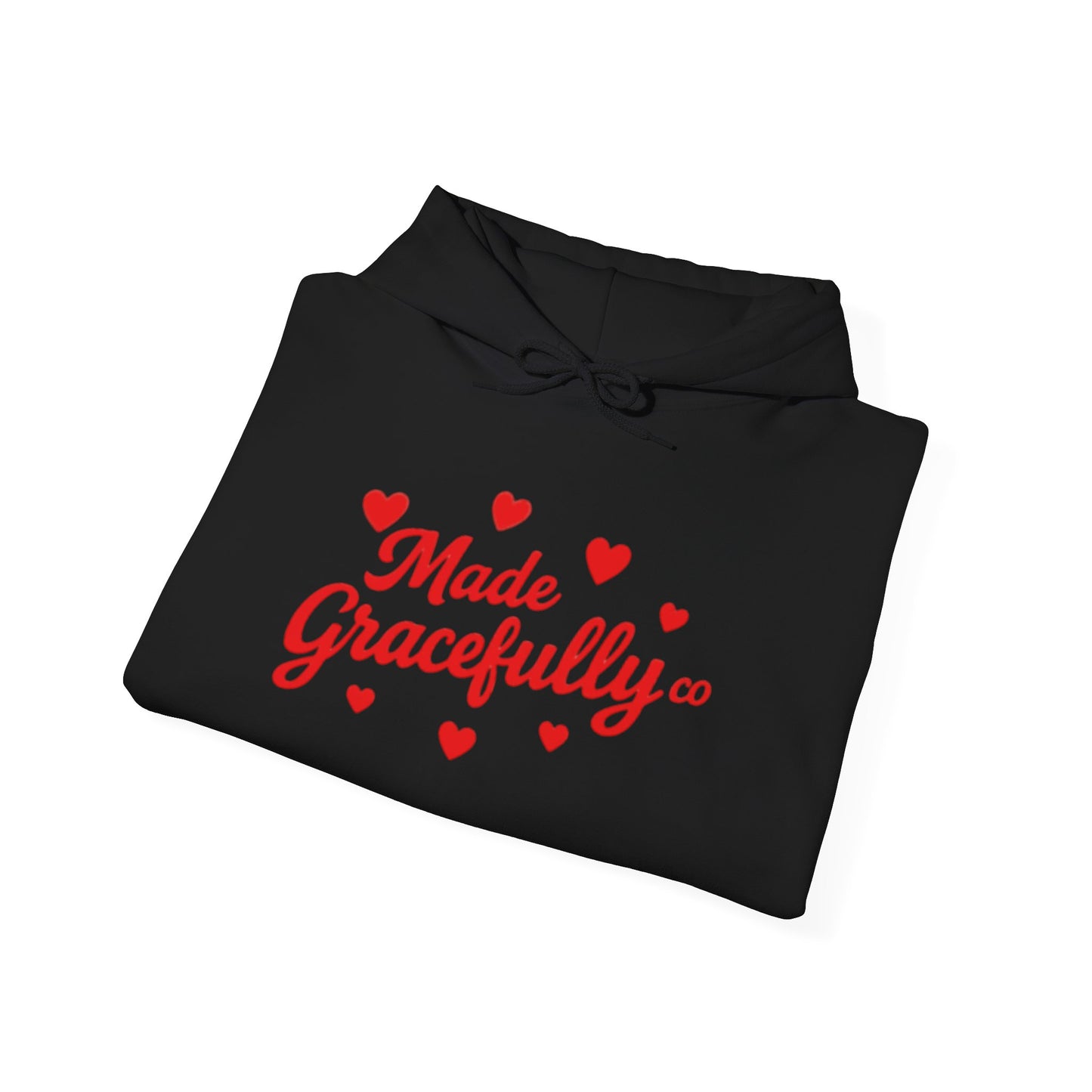 Made Gracefully Co — Feminine Heart Script Graphic Hoodie
