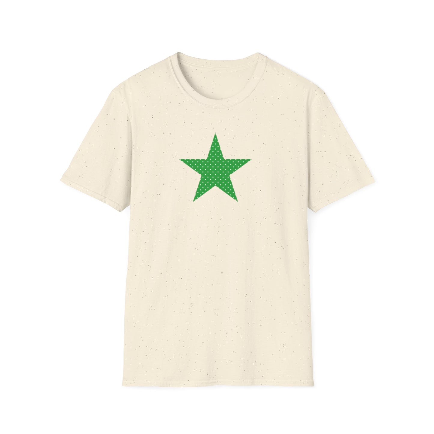 Green Star T-Shirt — Minimal Graphic Tee for Casual Wear & Holiday Flair