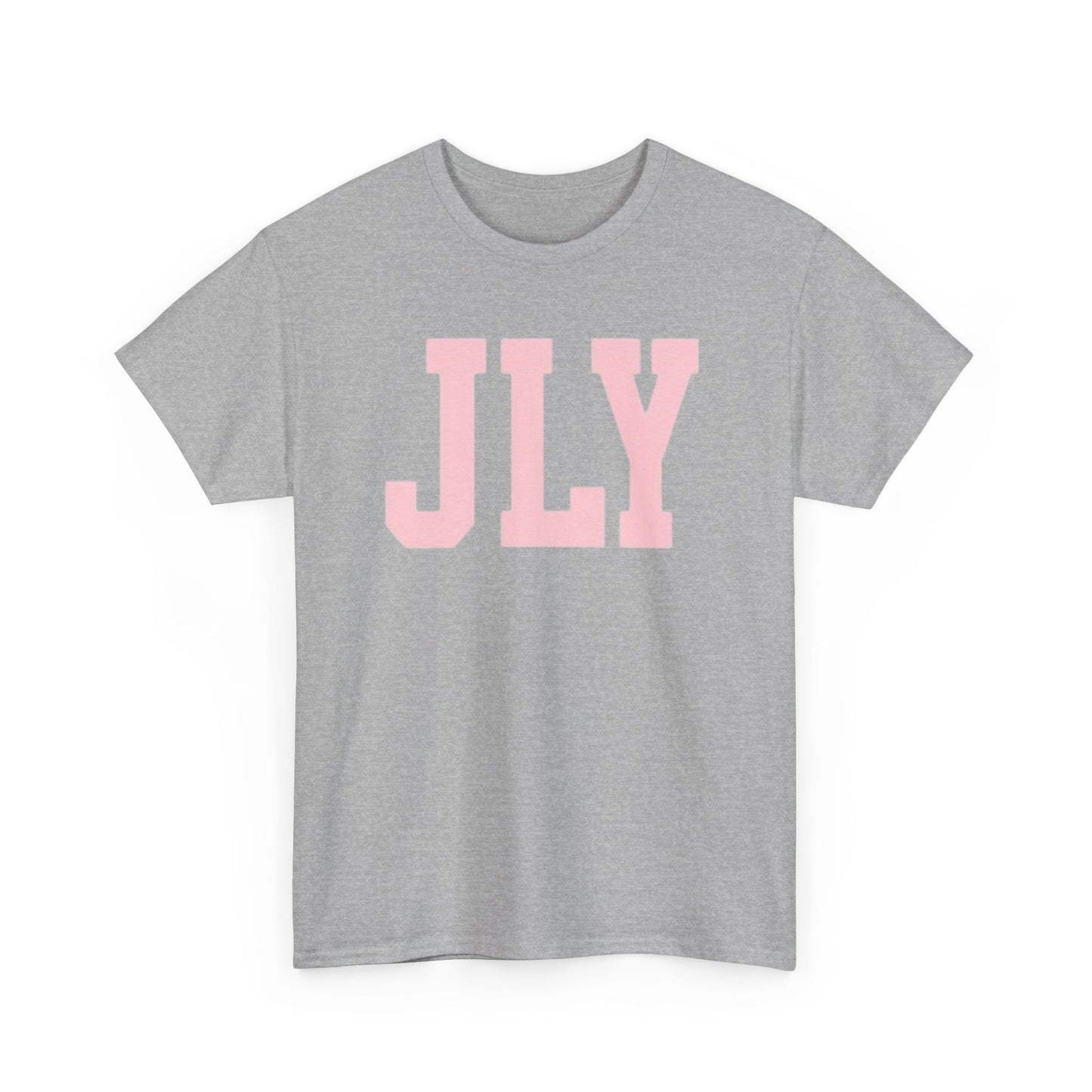 July Pink Block Letter Tee
