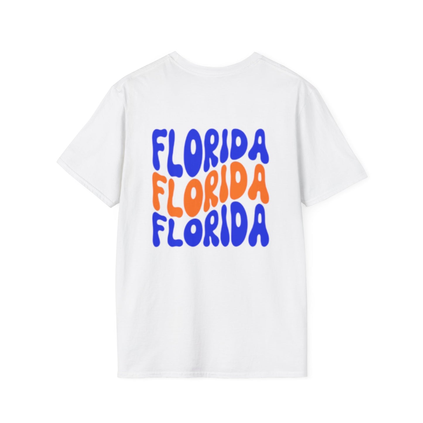 Florida Retro Wave T-Shirt — Colorful Repeat Logo Tee