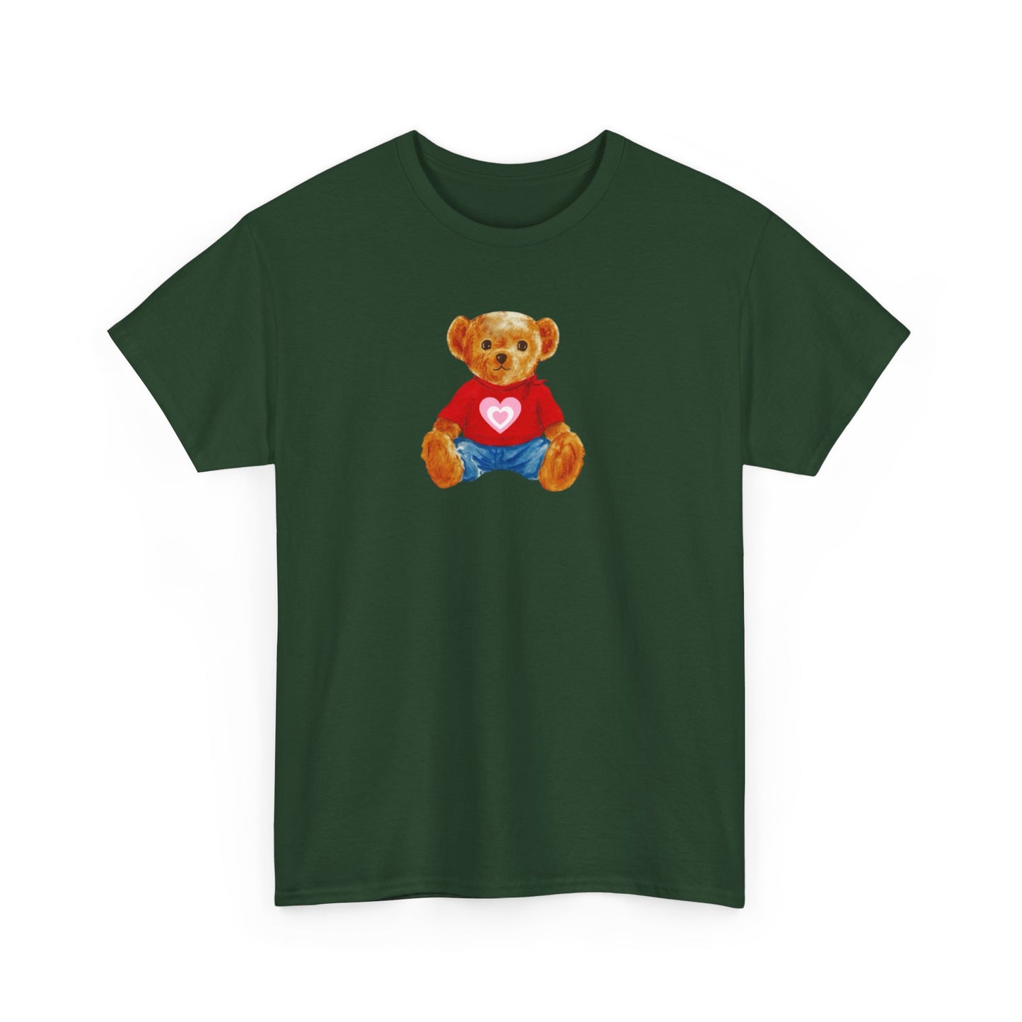 Teddy Bear Tee — Cute Heart Graphic