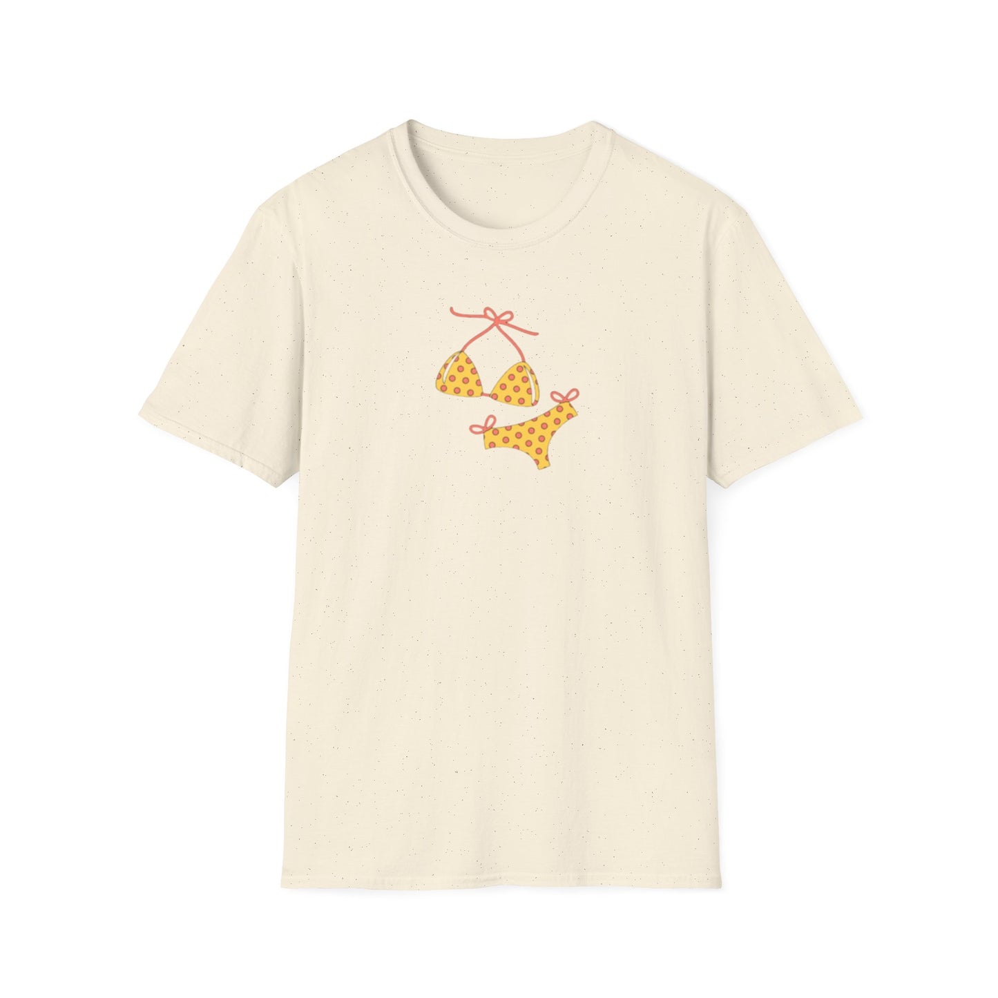 Yellow Polka Dot Bikini T-Shirt — Cute Summer Beach Tee