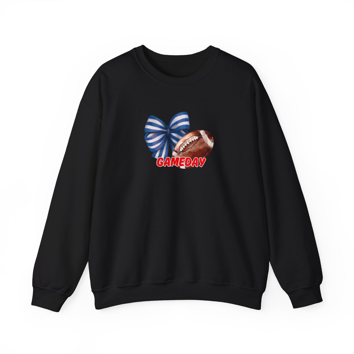 Gameday Football Bow Crewneck Sweatshirt