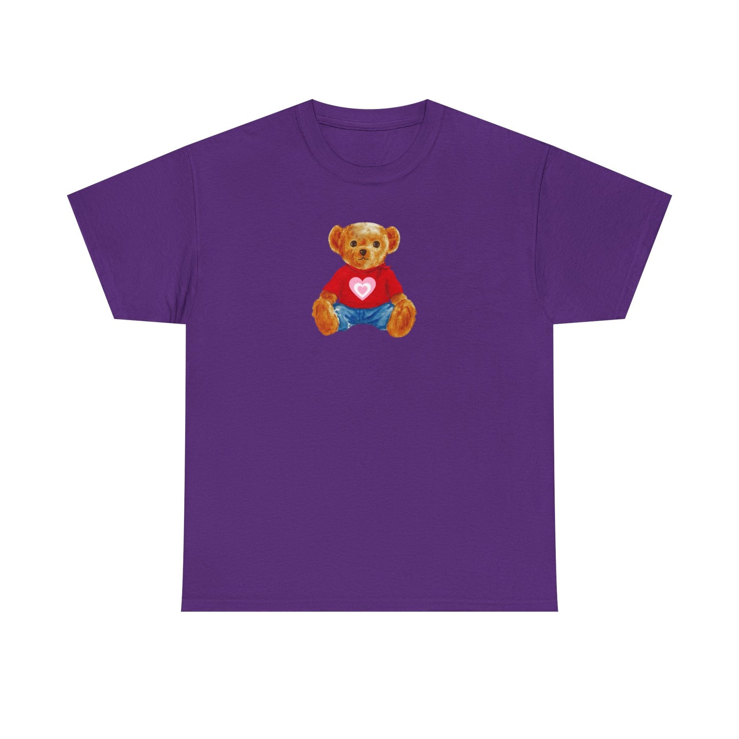 Teddy Bear Tee — Cute Heart Graphic