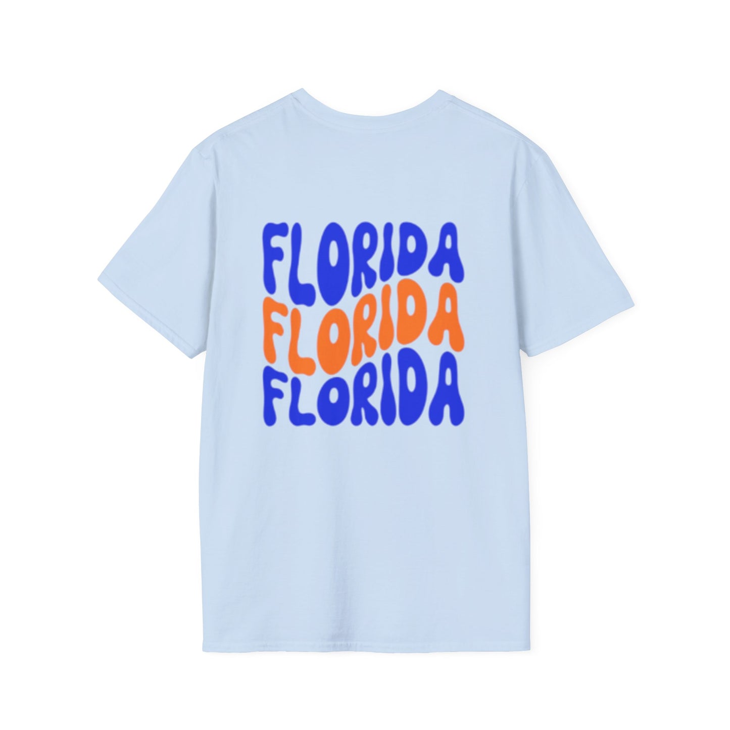 Florida Retro Wave T-Shirt — Colorful Repeat Logo Tee