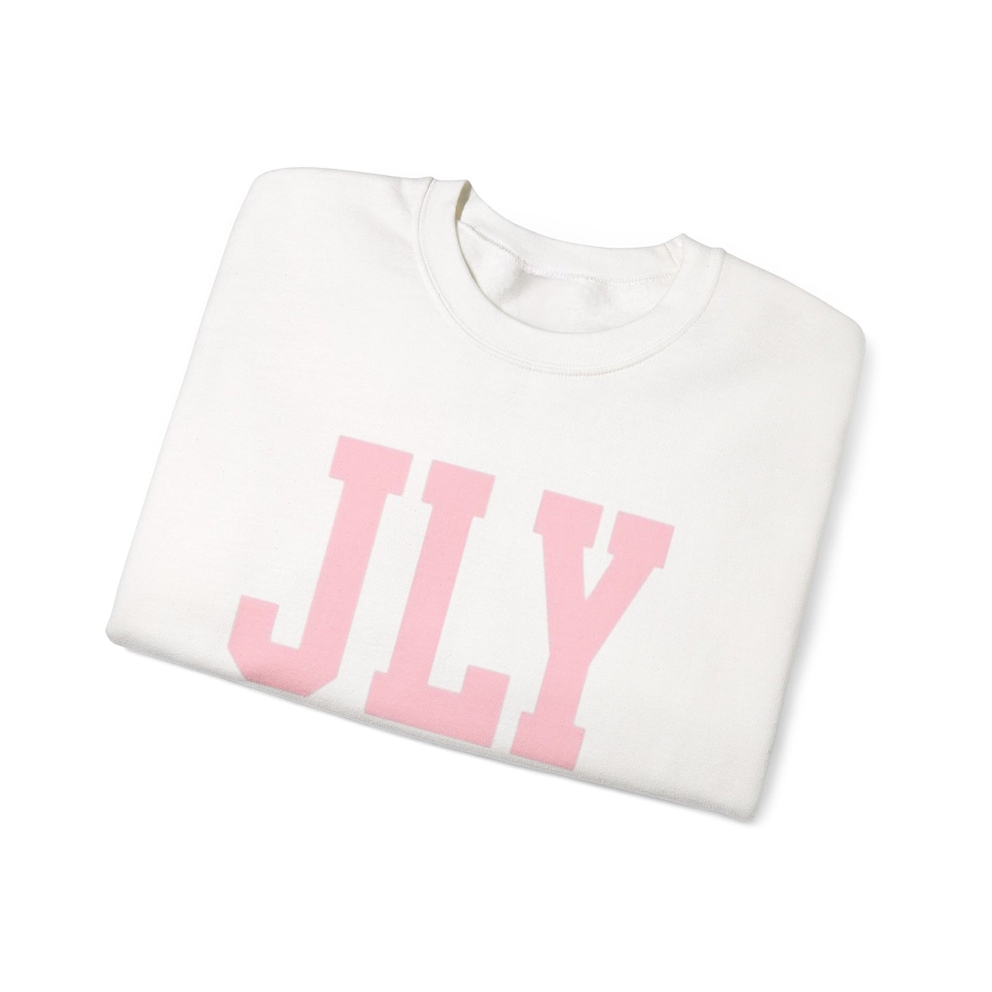 JLY Pink Lettering Crewneck Sweatshirt