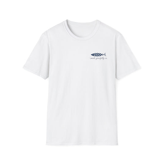 Nautical Fish Graphic T-Shirt — “made gracefully co” Coastal Casual Tee
