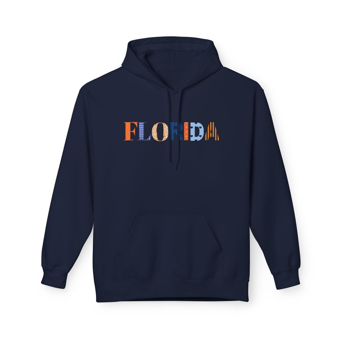 Florida Patchwork Fleece Hoodie|Unisex Cozy Sweatshirt