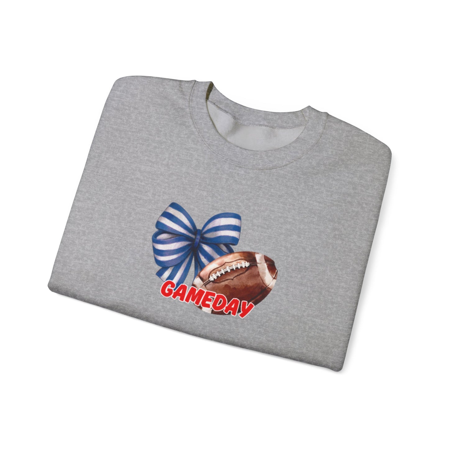 Gameday Football Bow Crewneck Sweatshirt