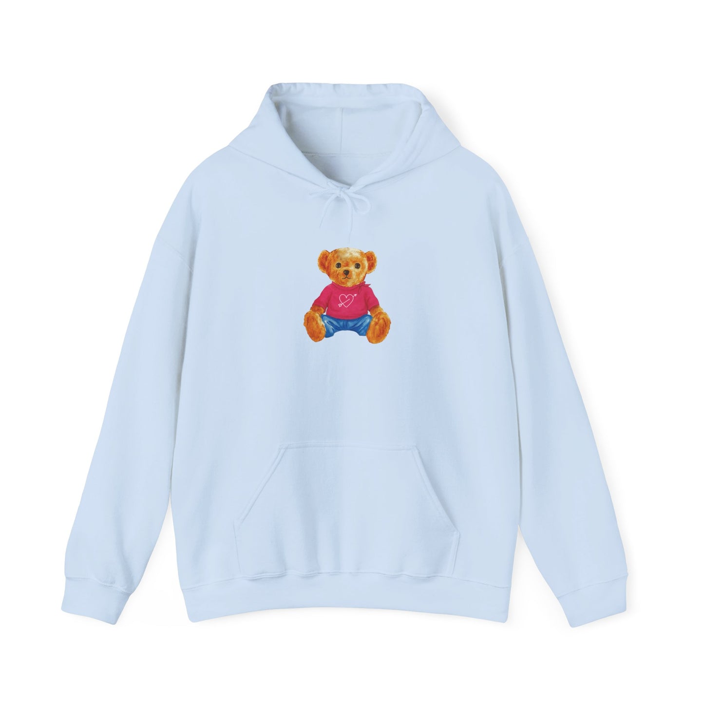 Teddy Bear Graphic Hoodie - Cute Retro Plush Bear Shirt