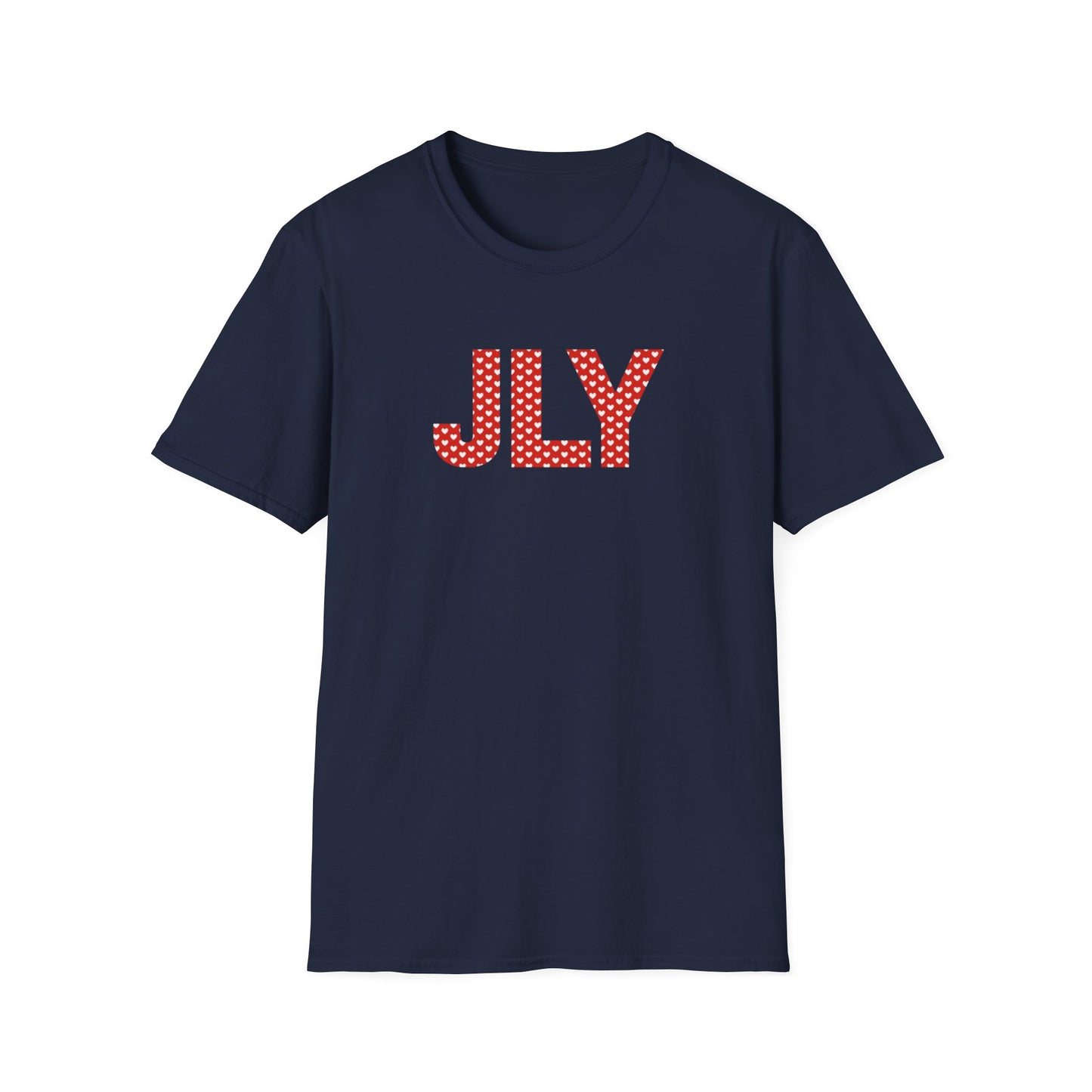 JLY Polka Dot Tee — Red Monogram Graphic T-Shirt
