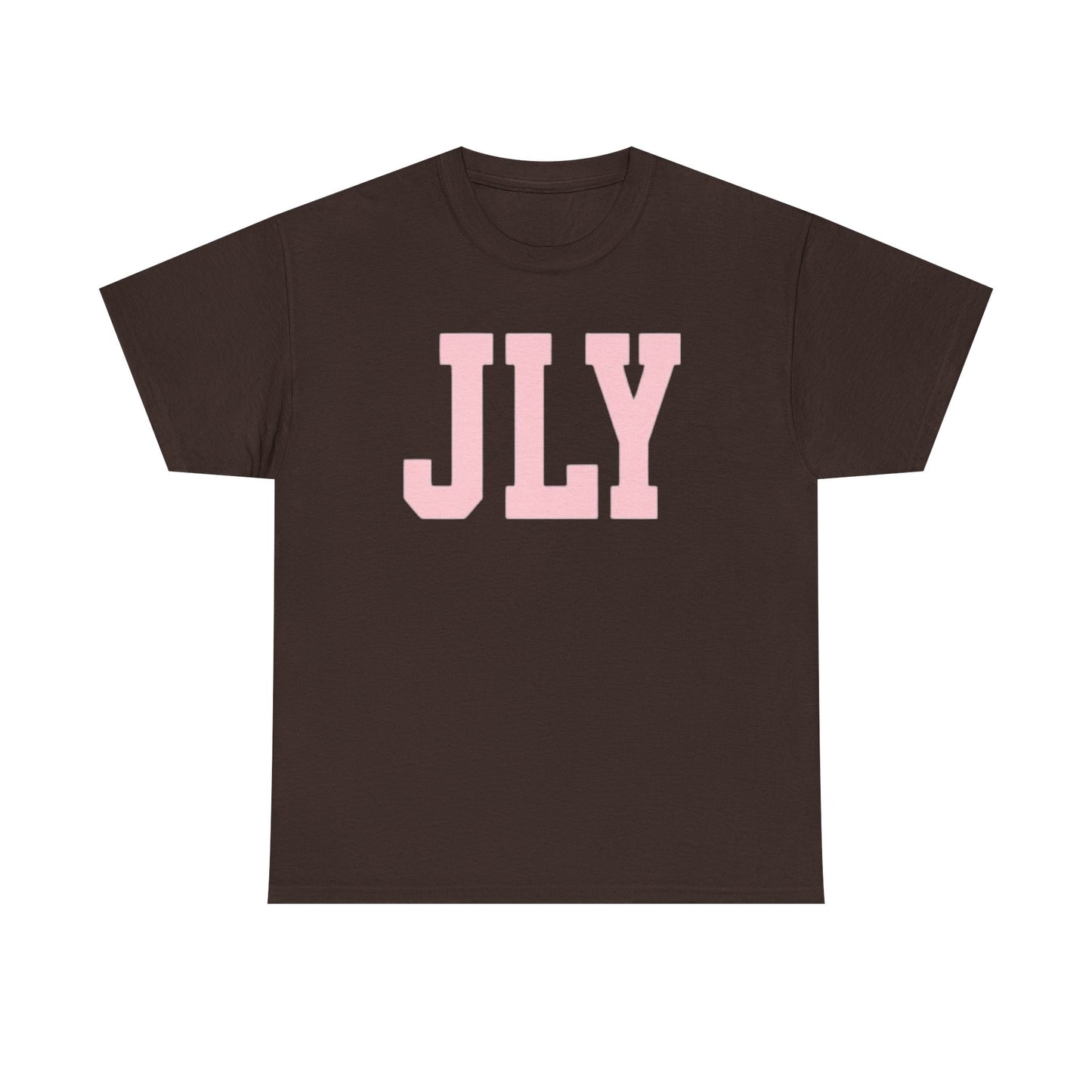 July Pink Block Letter Tee