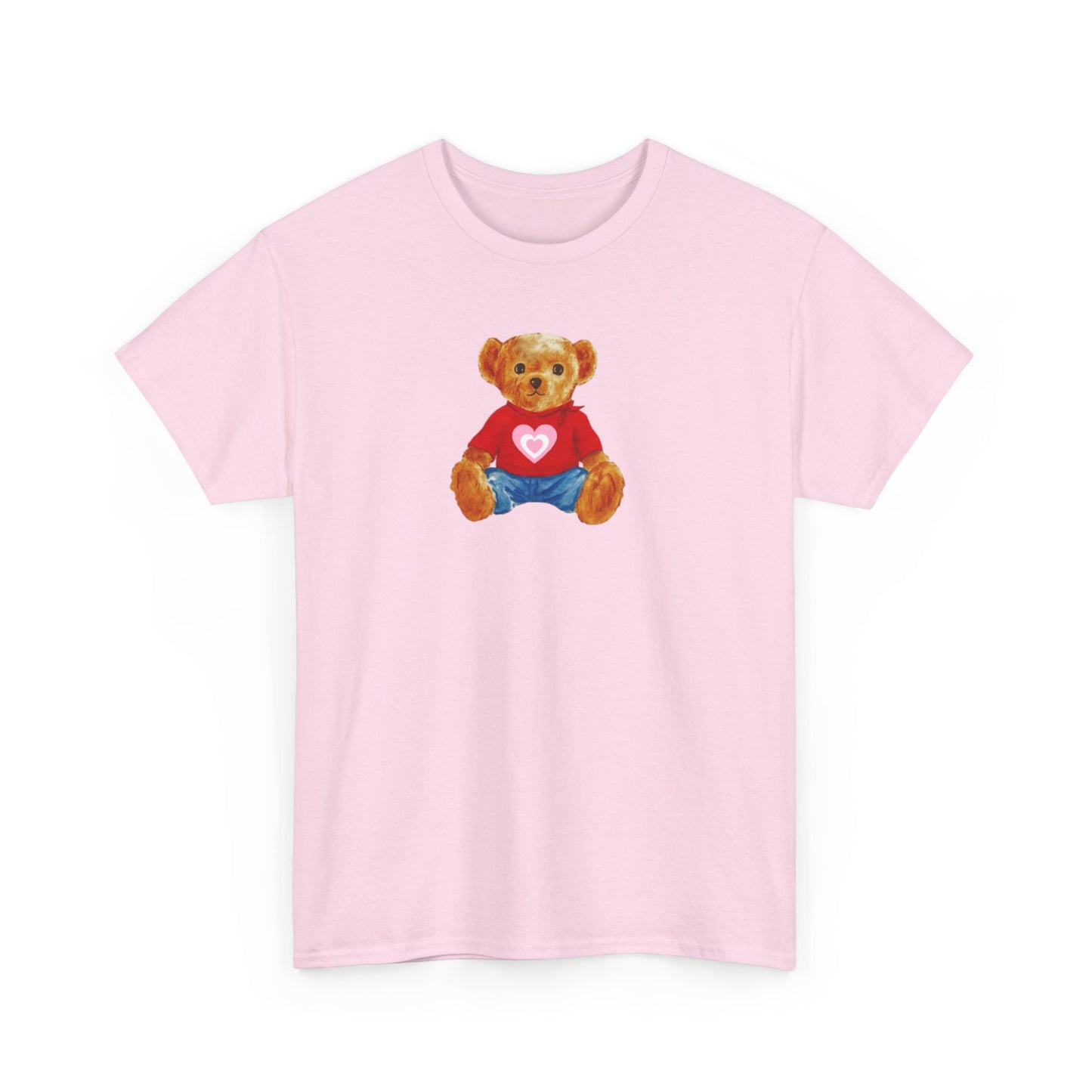 Teddy Bear Tee — Cute Heart Graphic