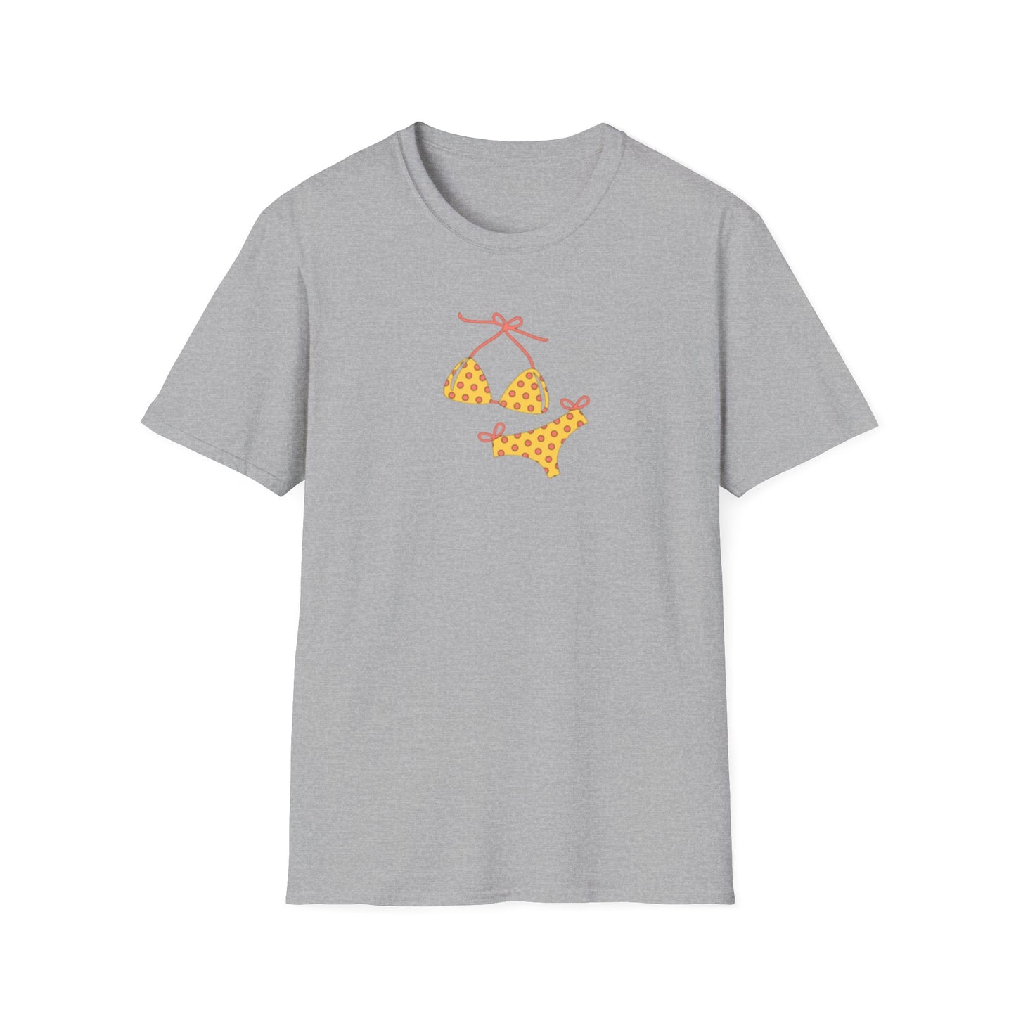 Yellow Polka Dot Bikini T-Shirt — Cute Summer Beach Tee