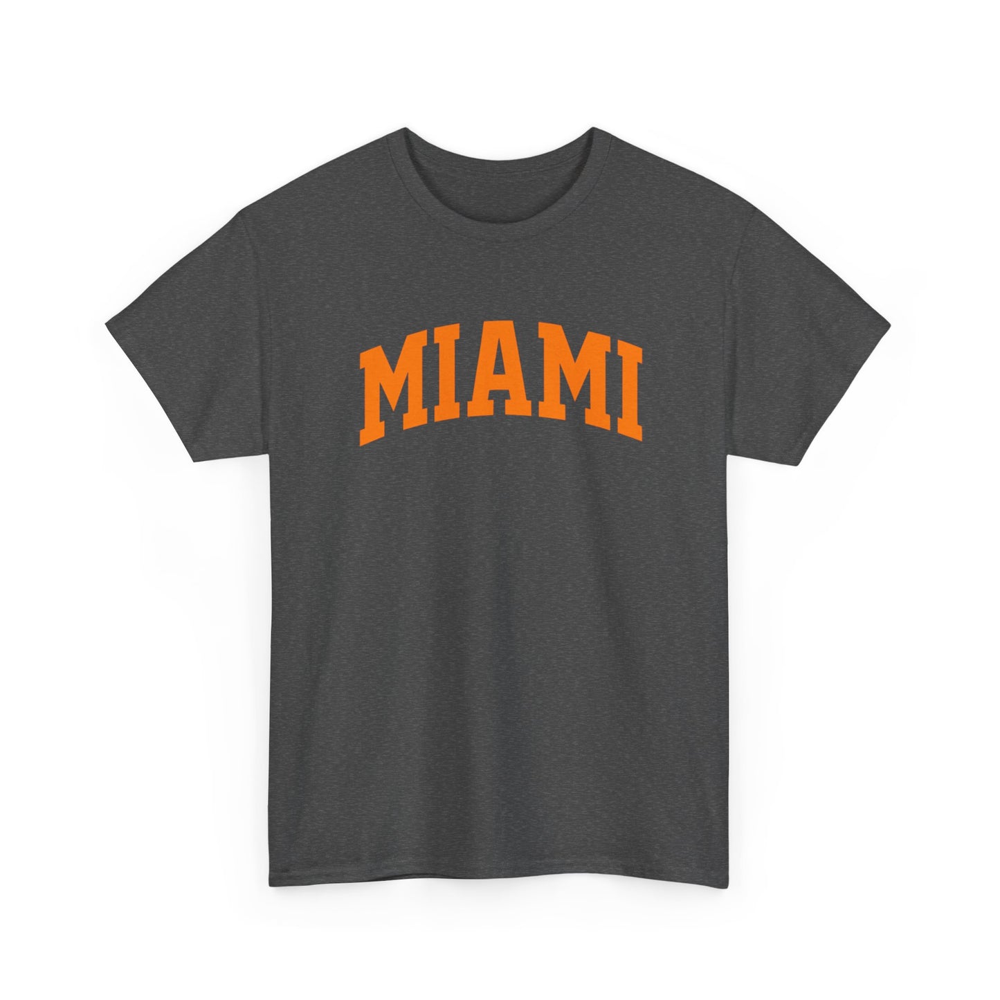 Miami Arch Tee — Retro Orange City Graphic T-Shirt