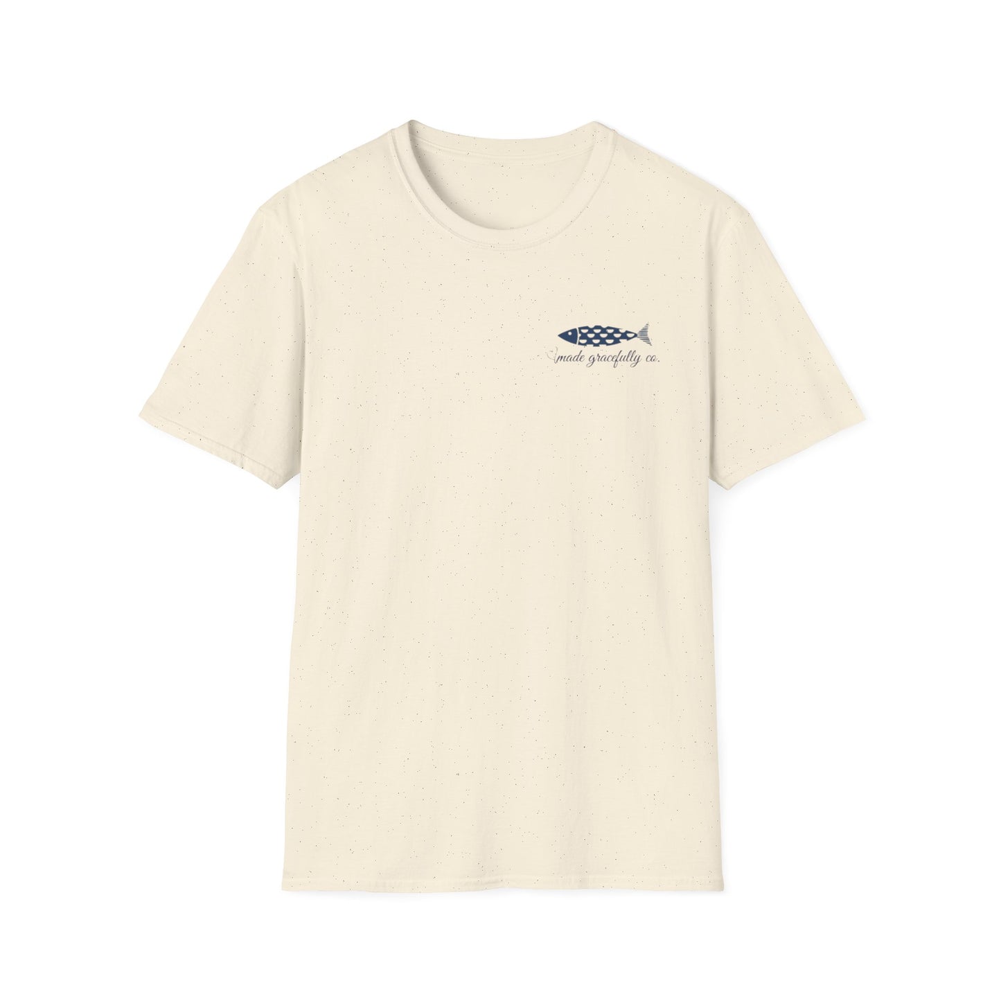 Nautical Fish Graphic T-Shirt — “made gracefully co” Coastal Casual Tee