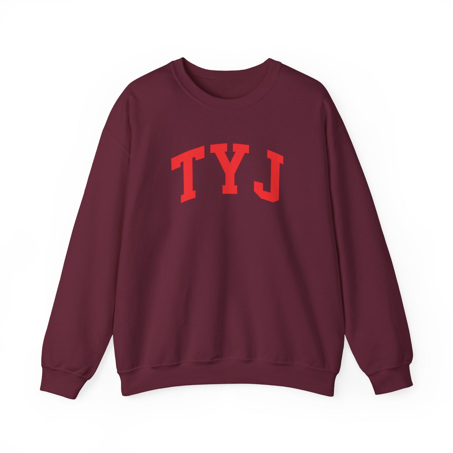 TYJ College Crewneck Sweatshirt — Red Letter Varsity Style