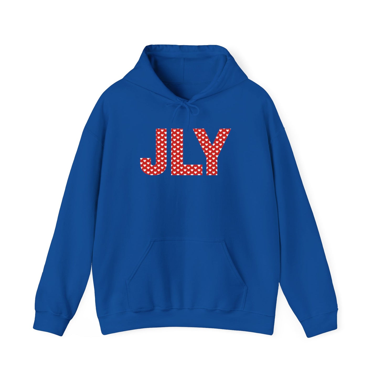 JLY Polka Dot Hoodie – Cute Red Lettering Pullover