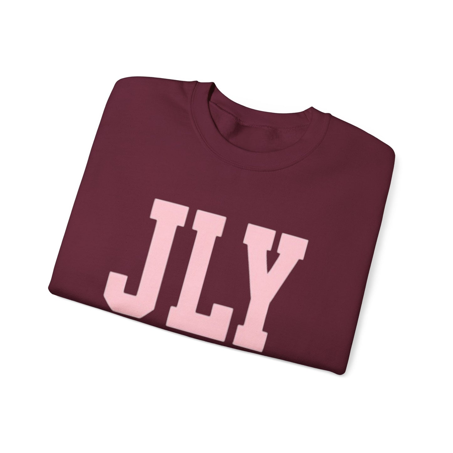 JLY Pink Lettering Crewneck Sweatshirt