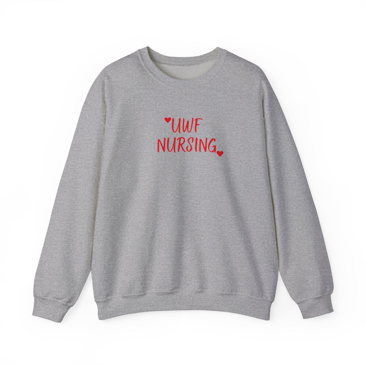 UWF Nursing T-Shirt — Cute Red Heart Nursing Tee for University of West Florida Students & Nurses