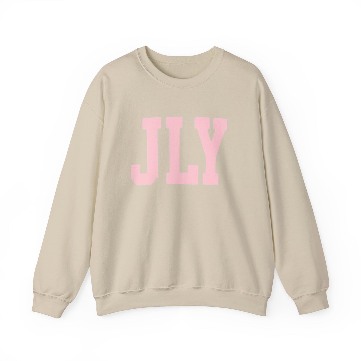 JLY Pink Lettering Crewneck Sweatshirt