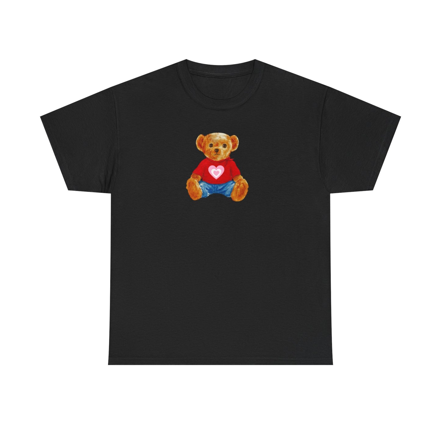 Teddy Bear Tee — Cute Heart Graphic
