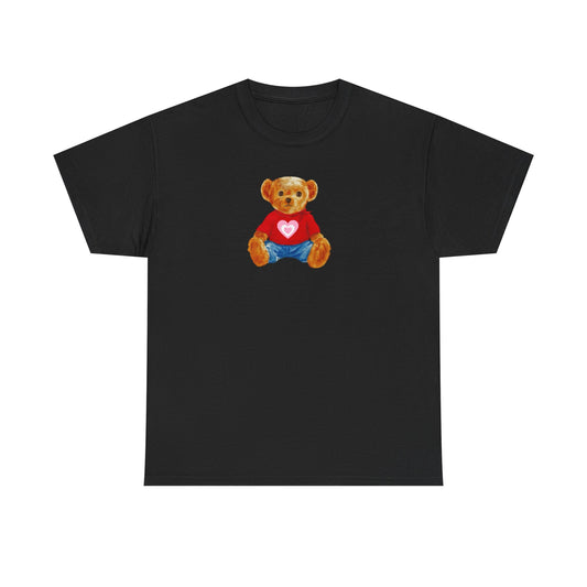 Teddy Bear Tee — Cute Heart Graphic