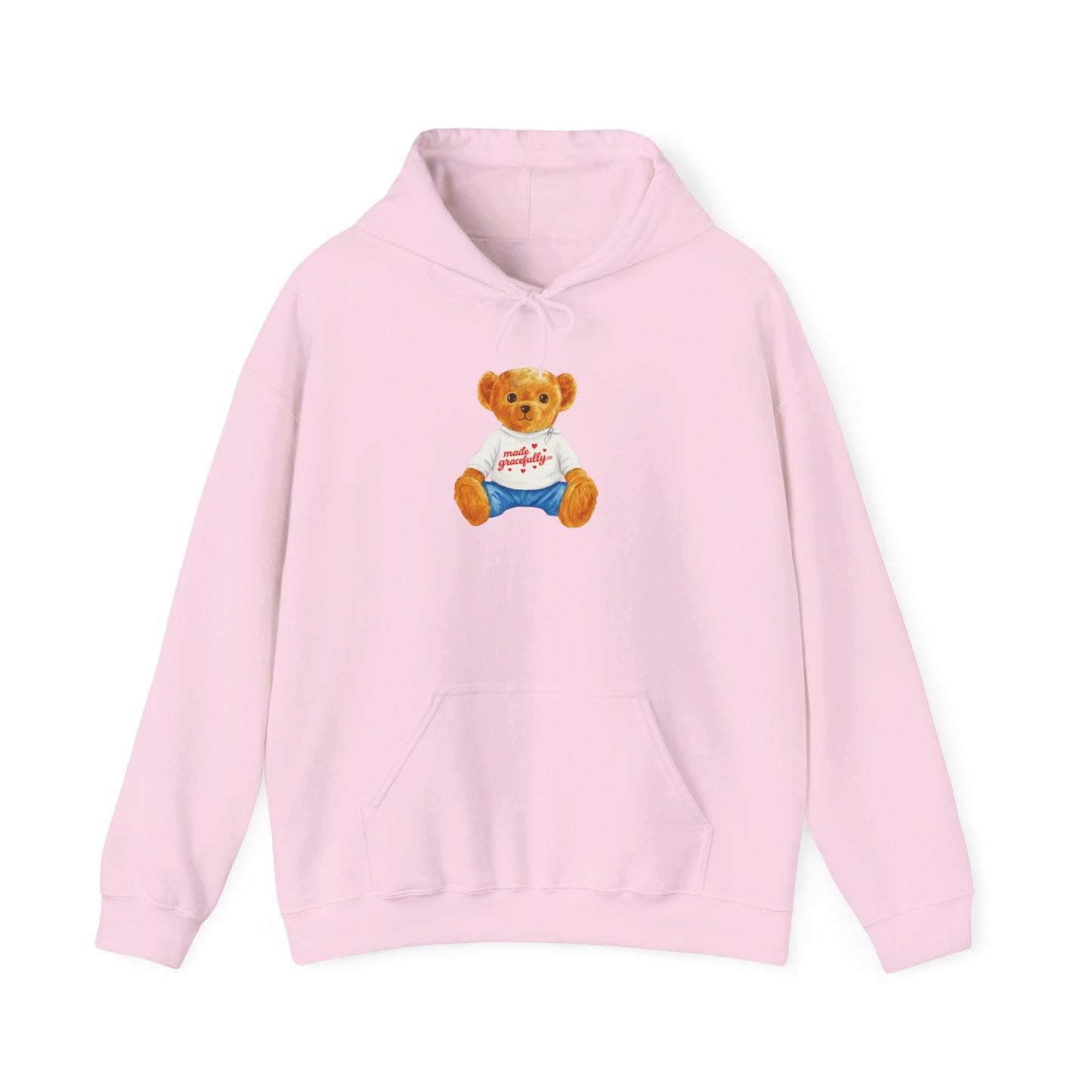 Made Gracefully Co. Teddy Bear Graphic Hoodie — Cute Vintage Bear Shirt