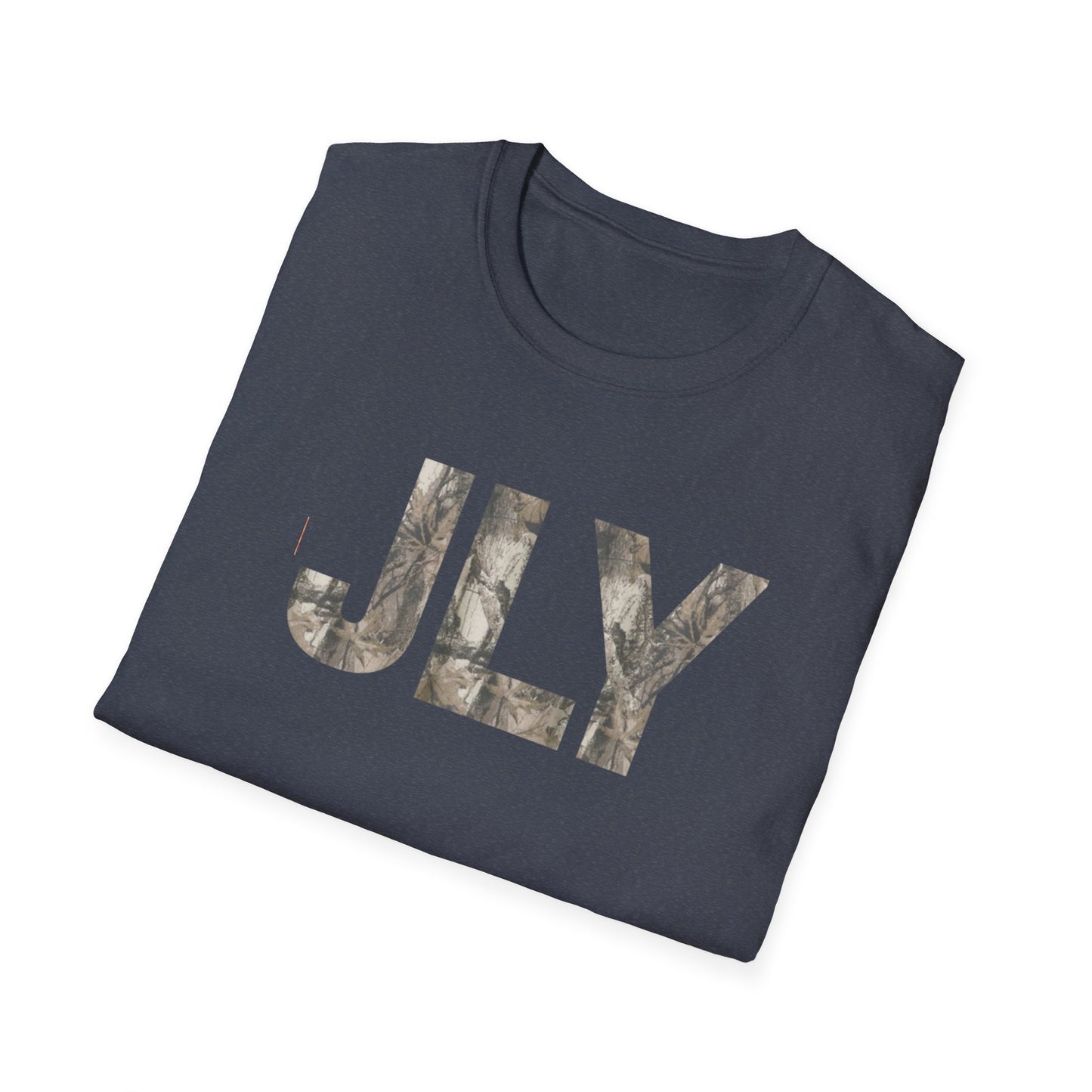 JLY Camouflage Initials T-Shirt — Camo Monogram Graphic Tee