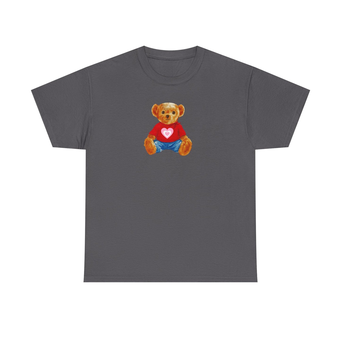 Teddy Bear Tee — Cute Heart Graphic