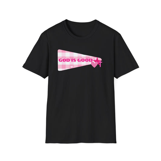 God Is Good Pink Heart T-Shirt